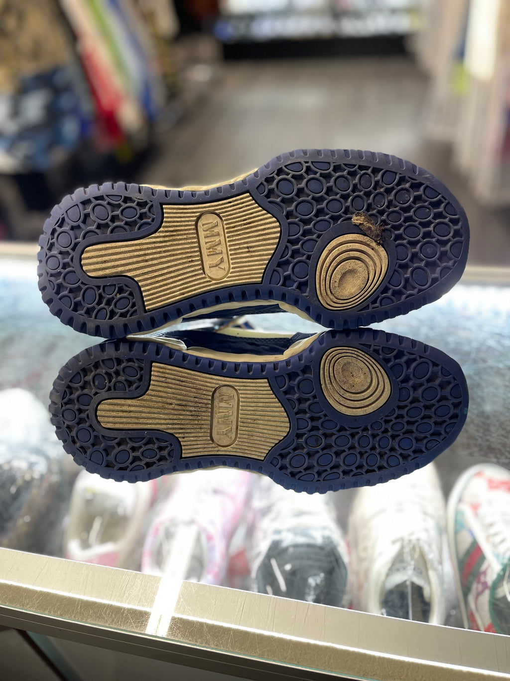 Maison Mihara Yashuiro Keith OG Sole Leather "Blue/White"