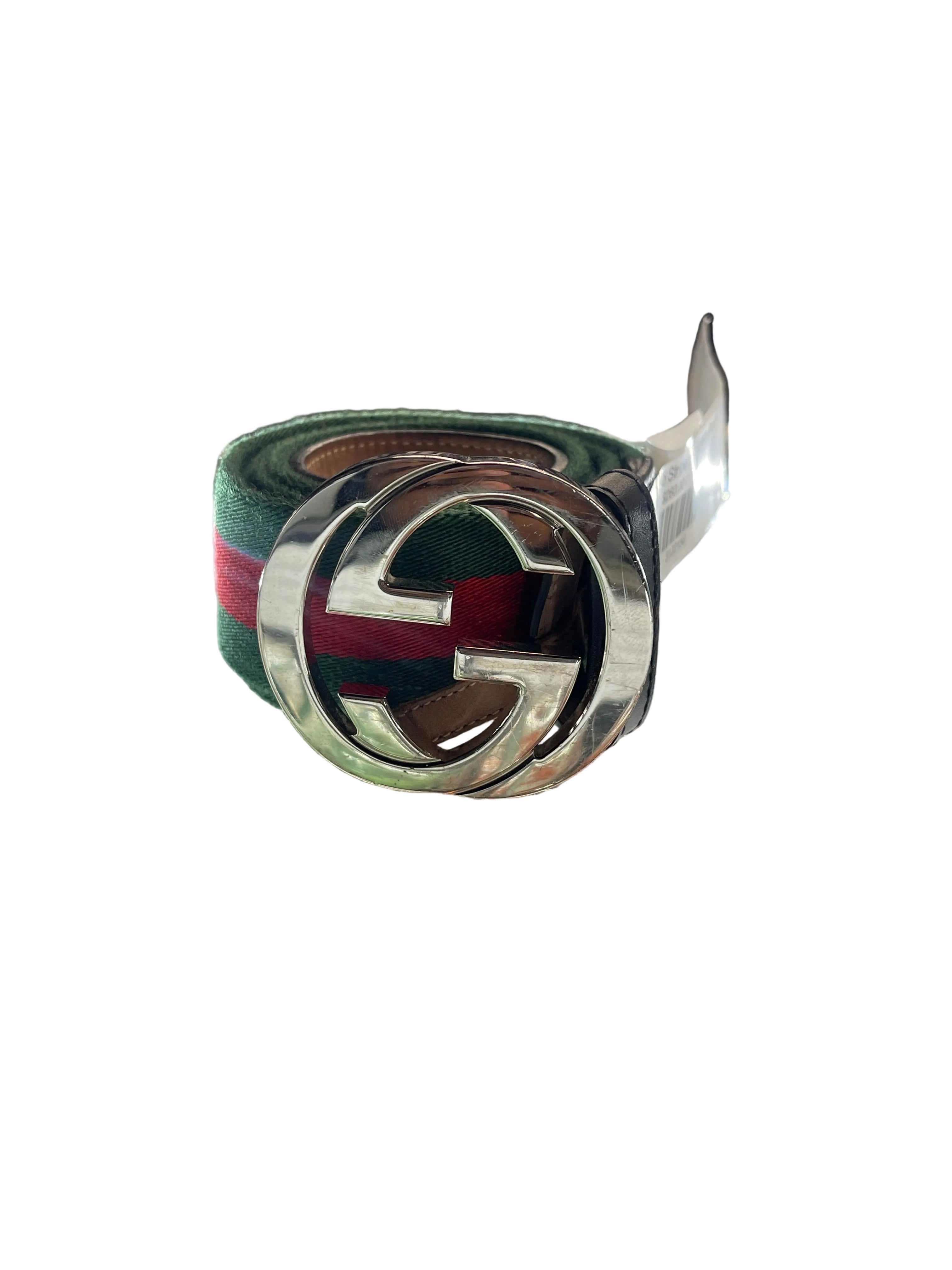 Gucci Web Stripe Belt "Green Red"