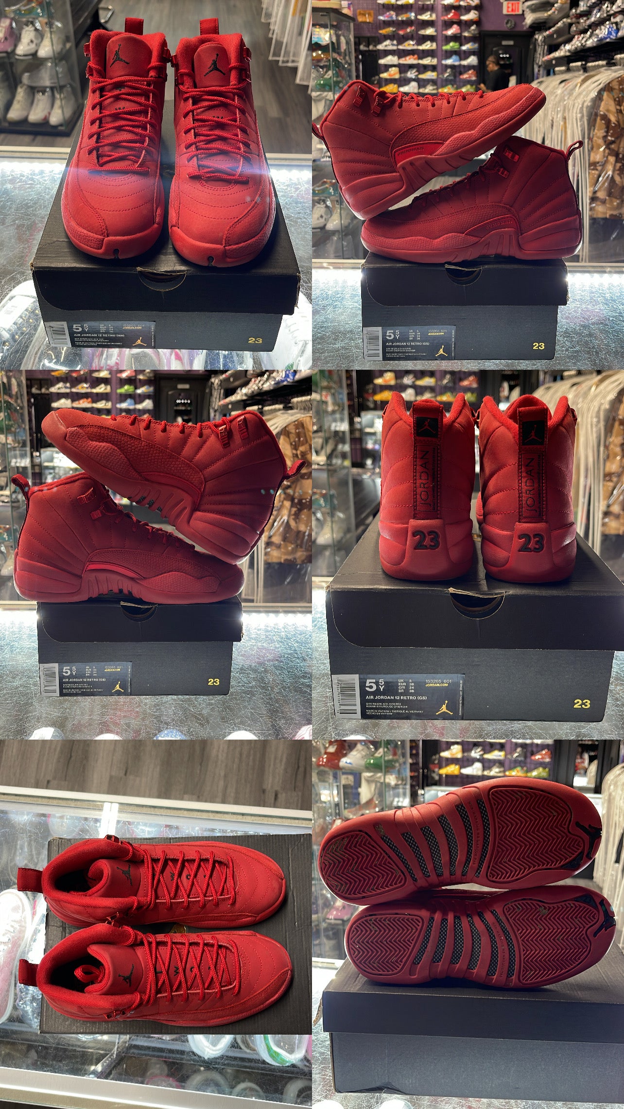 2018 Air Jordan Retro 12 "Gym Red" (GS)