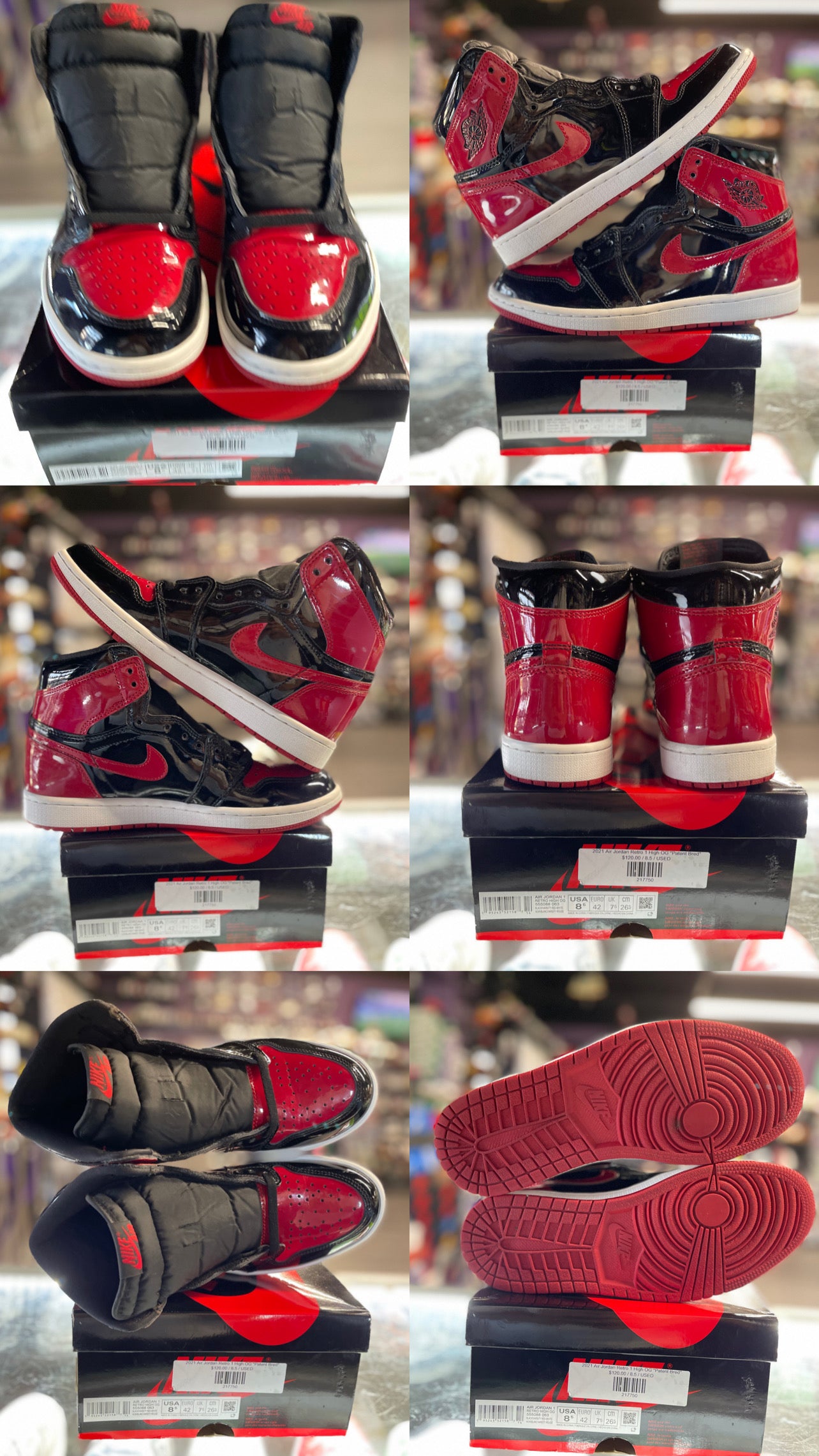 2021 Air Jordan Retro 1 High OG "Patent Bred"