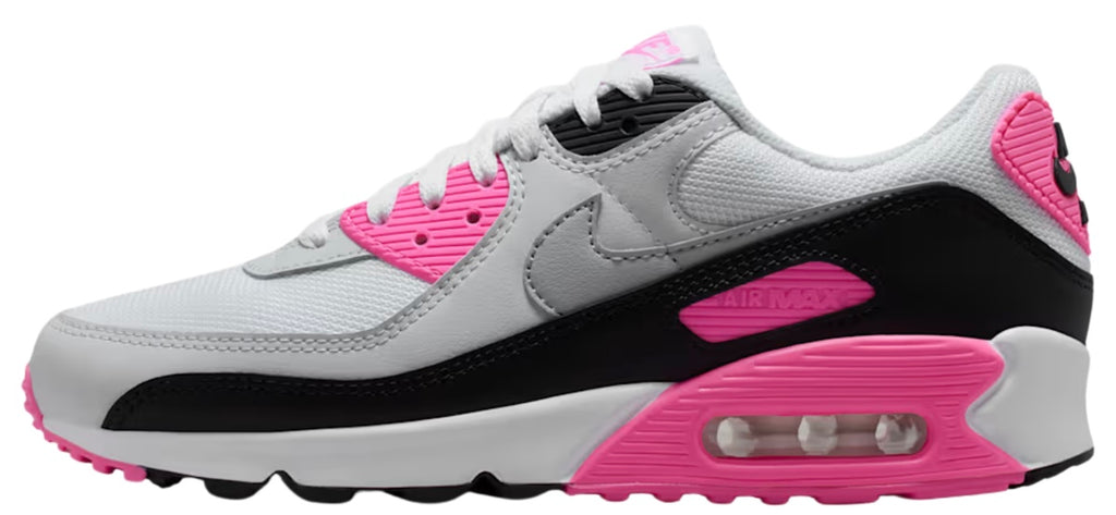 2025 Nike Air Max 90 Leather SE "White Pink Wolf Grey" (W)