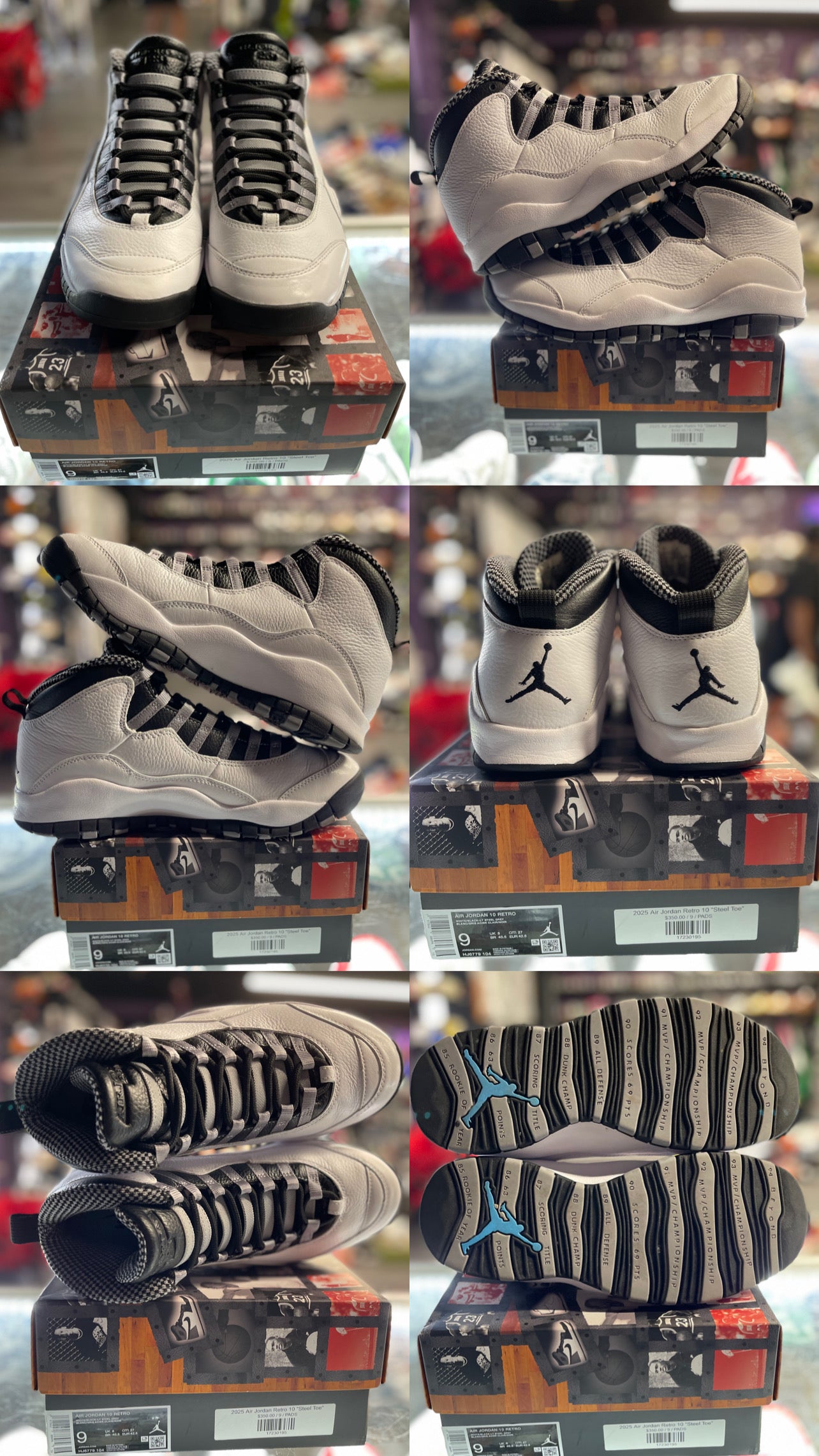 2025 Air Jordan Retro 10 "Steel Toe"