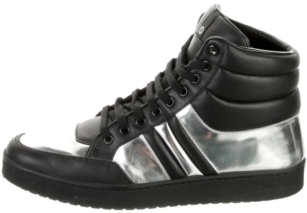Gucci Signature Padded Leather High "Black Sliver"