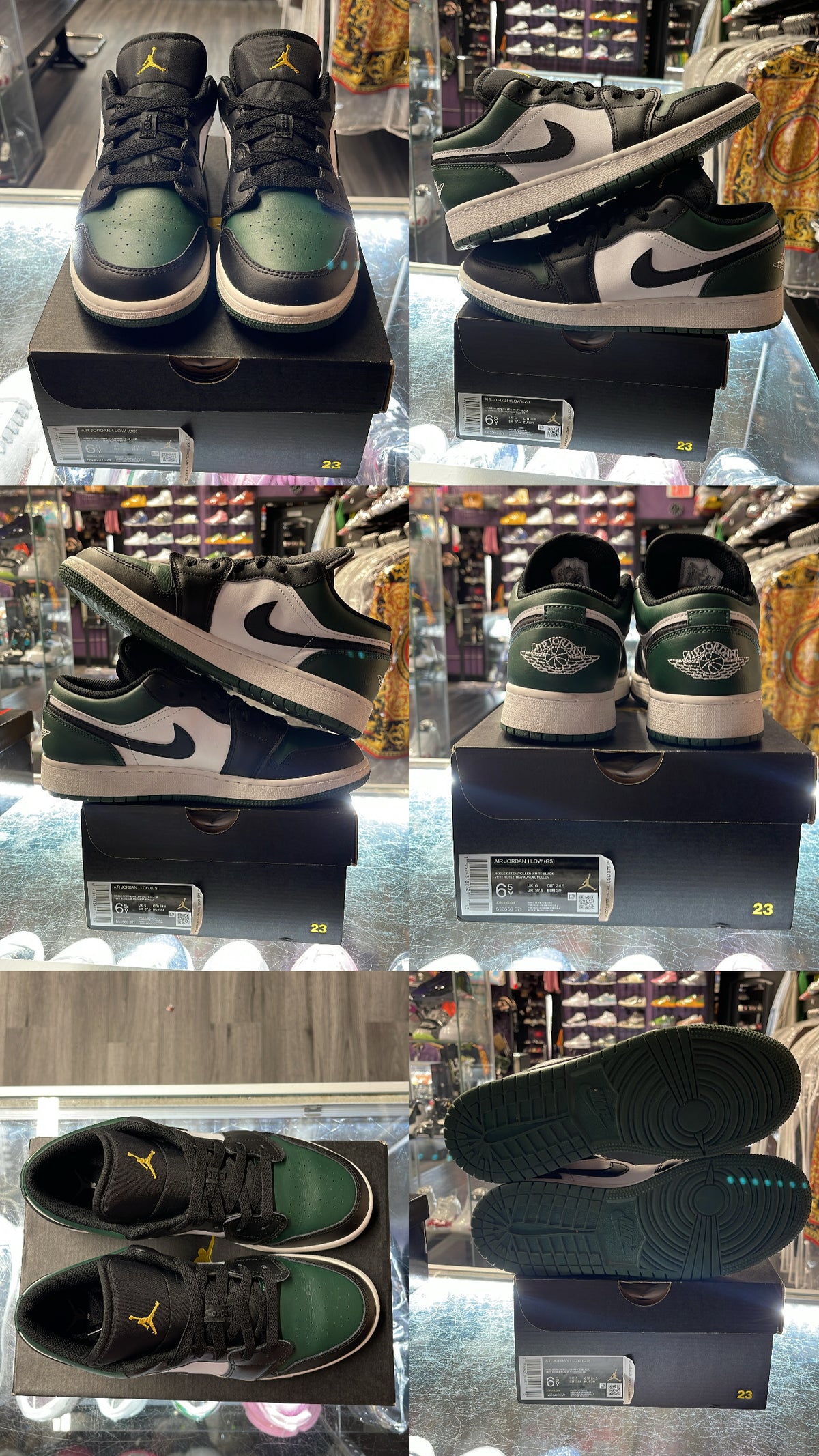 2021 Air Jordan 1 Low "Green Toe" (GS)