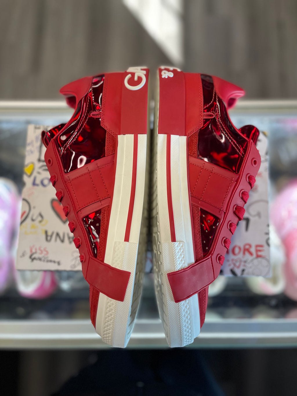 Dolce & Gabbana Portofino Leather Low "Red"