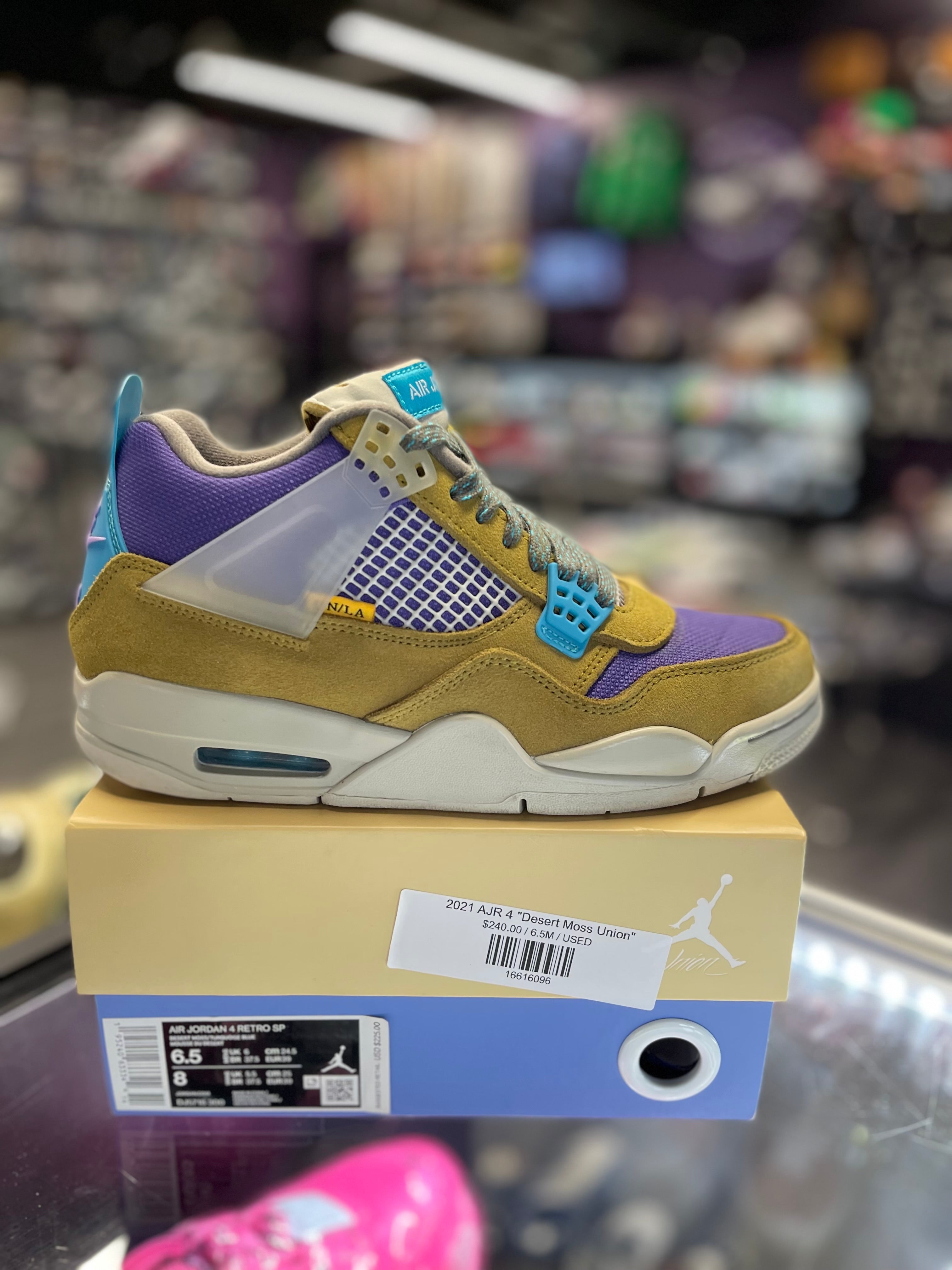 2021 Air Jordan Retro 4 "Desert Moss Union"
