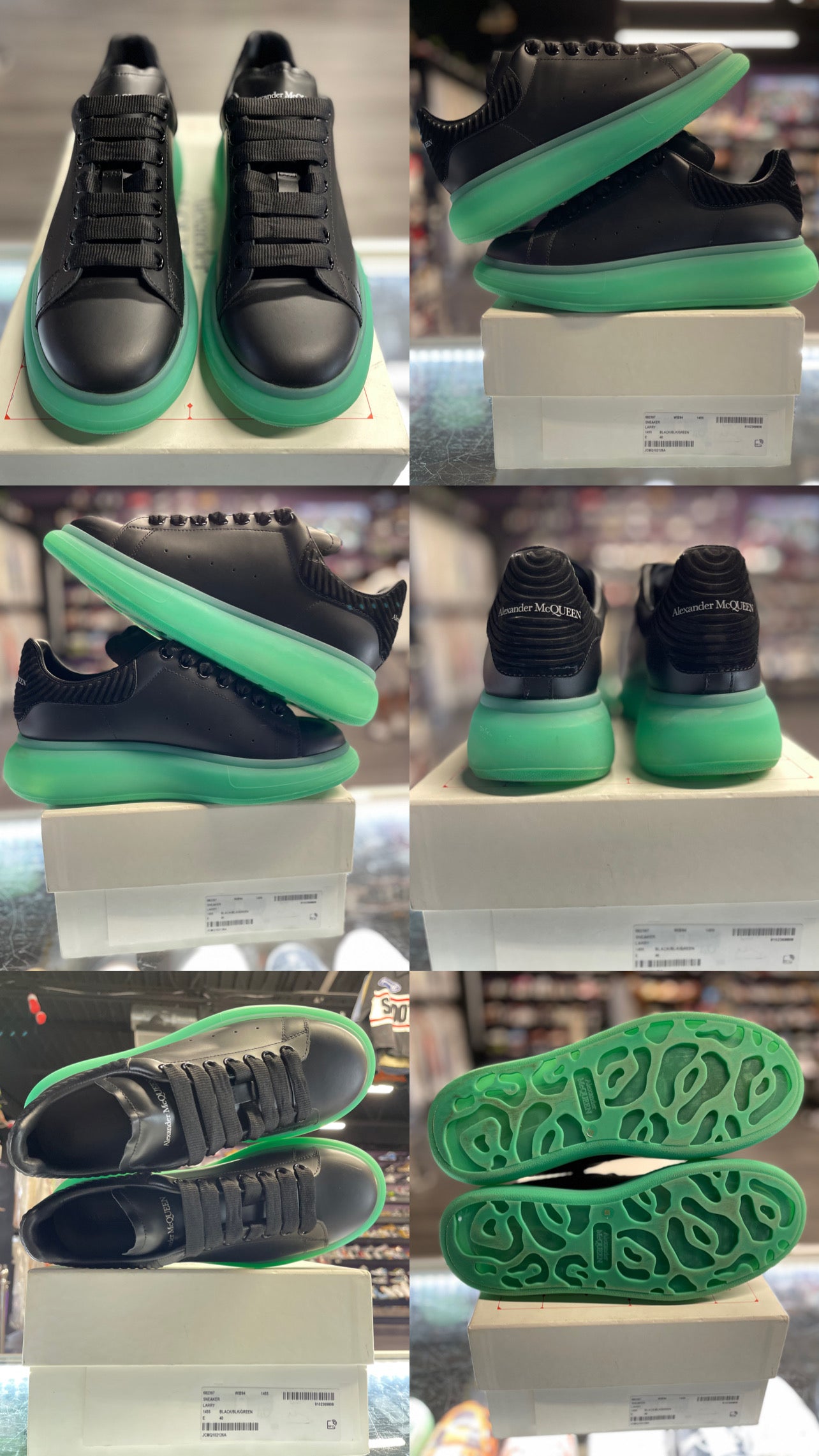 Alexander McQueen Oversized Sneaker "Black/Green"