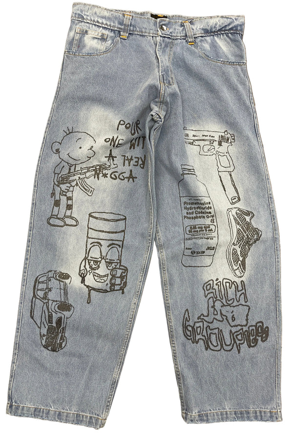 Rich Groupies Slatt "Wimpy Kid Denim"