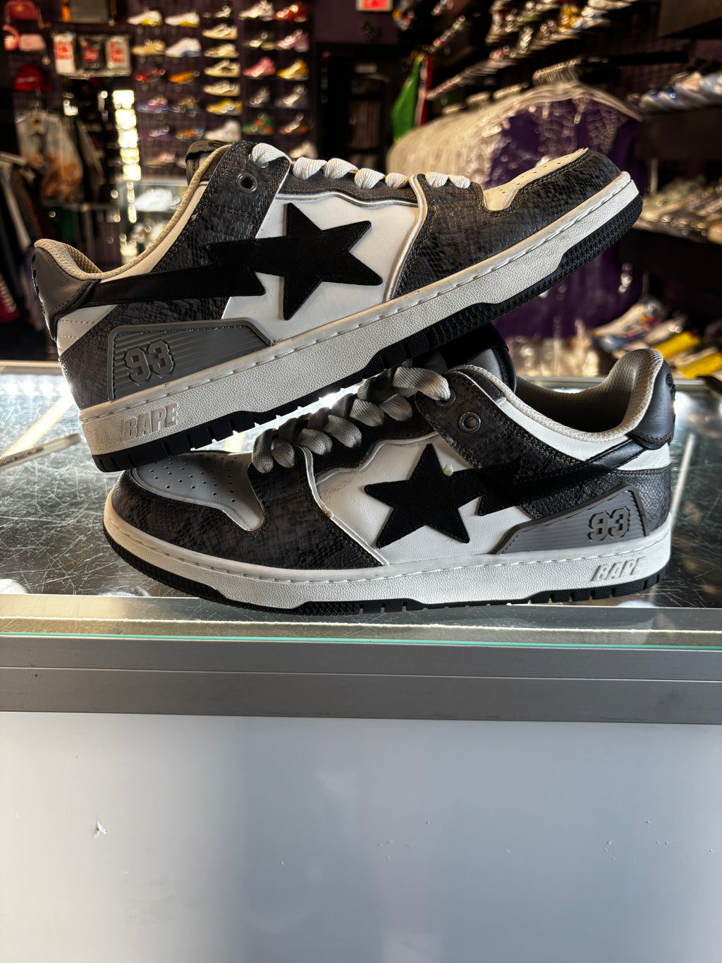 Bapesta Sk8 Sneaker "Grey/White"