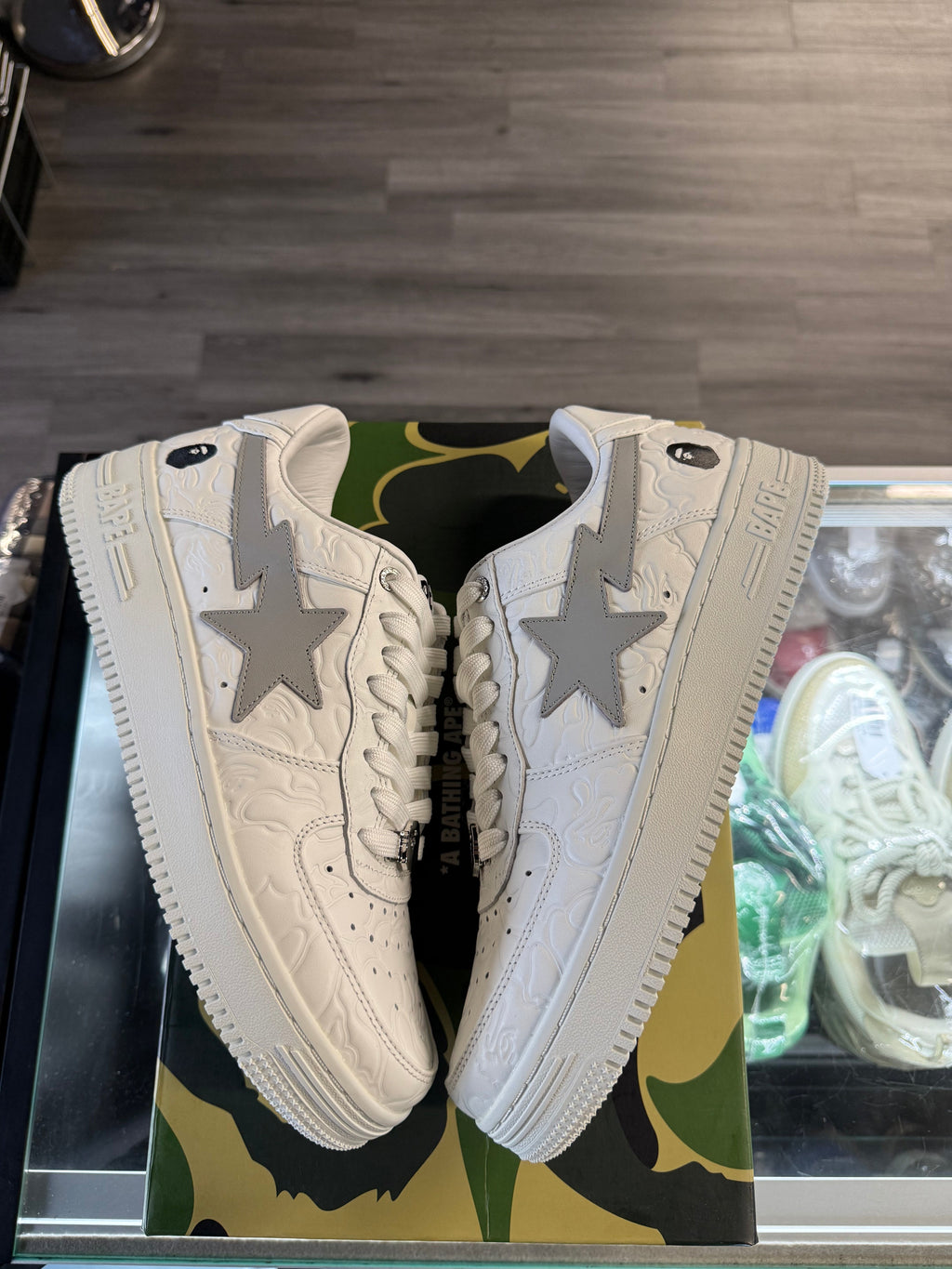 A Bathing Ape Bape Sta Low "White Camo"