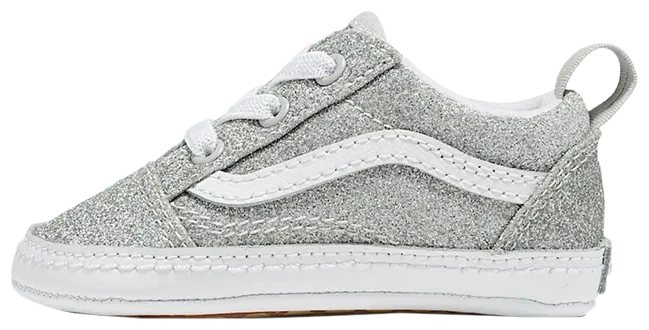 Vans Old Skool Crib "Glitter Silver"