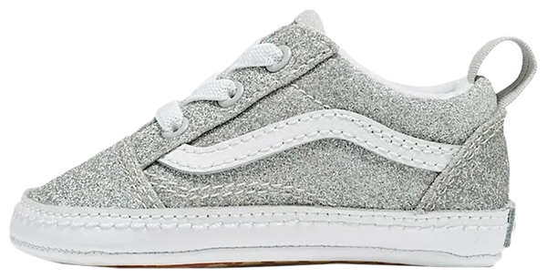 Vans Old Skool Crib "Glitter Silver"