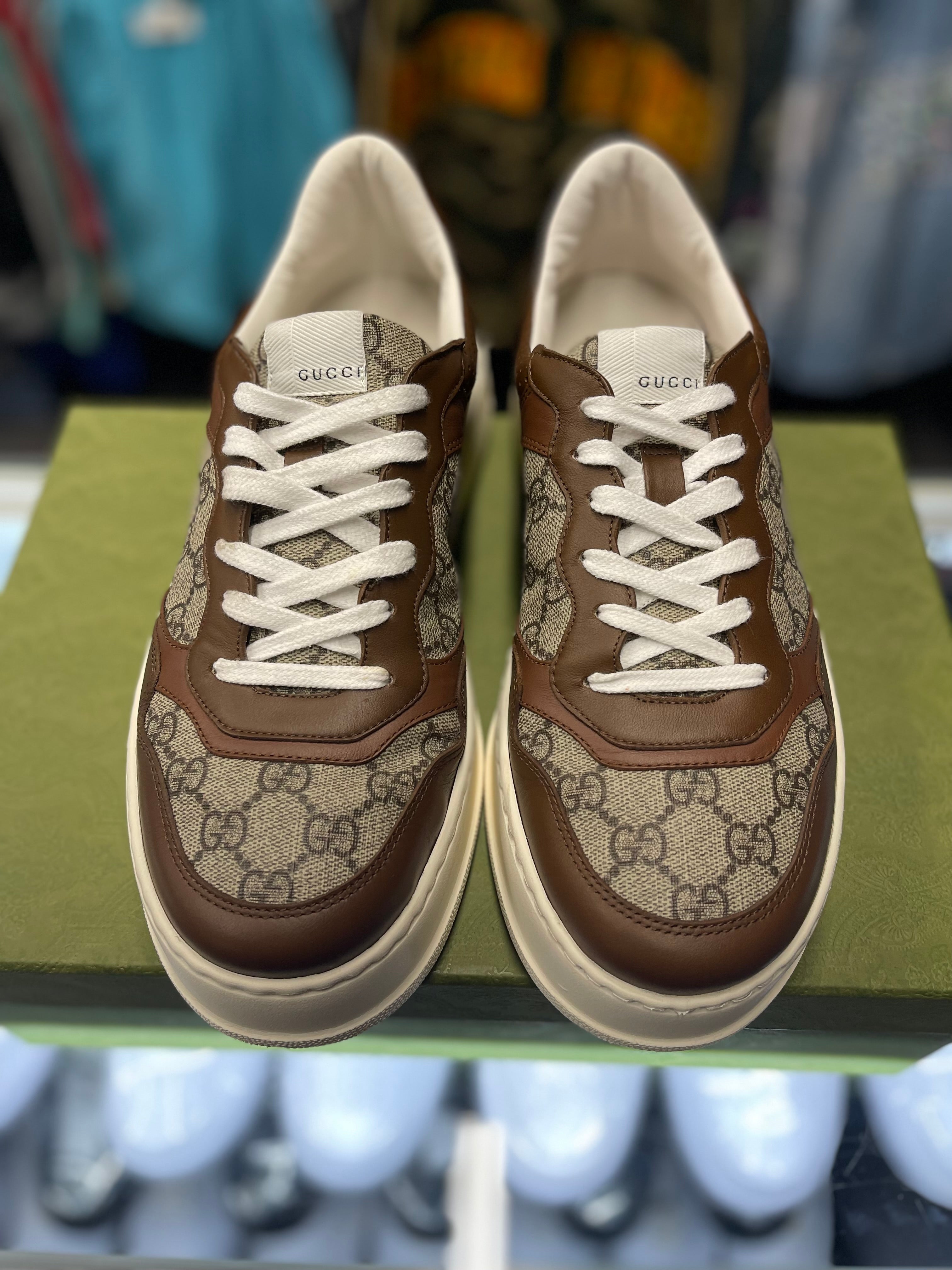 Gucci GG Beige Ebony Canvas Sneaker