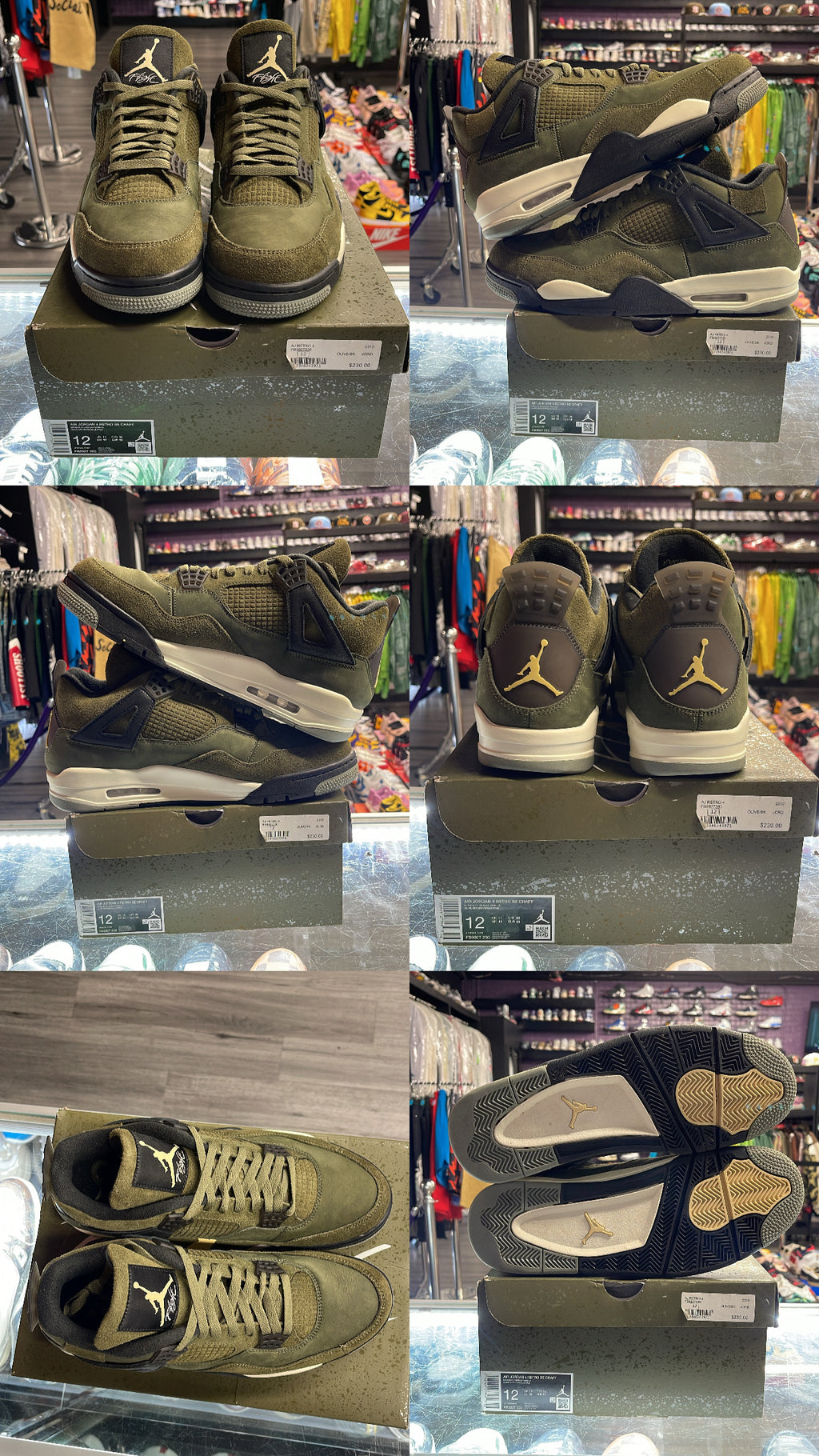 2023 Air Jordan Retro 4 "Craft Medium Olive"