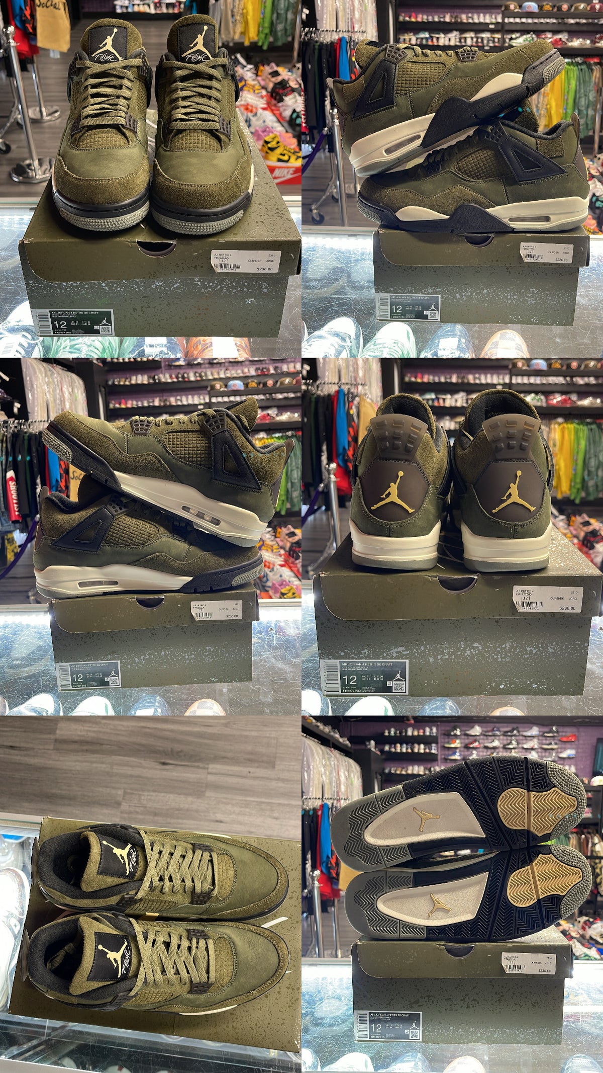 2023 Air Jordan Retro 4 "Craft Medium Olive"