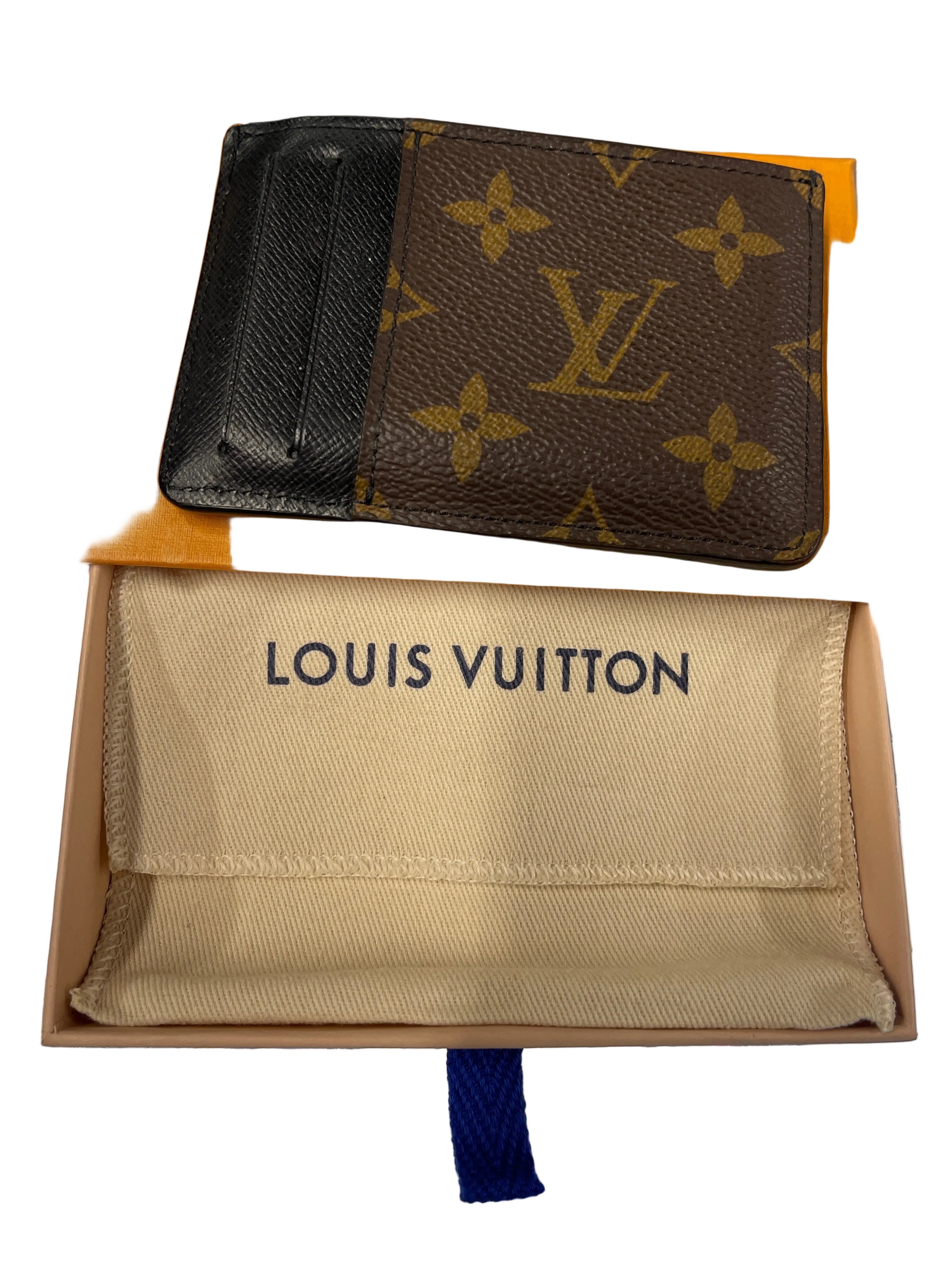 Louis Vuitton Reverse Monogram Side up Card Holder "Brown"