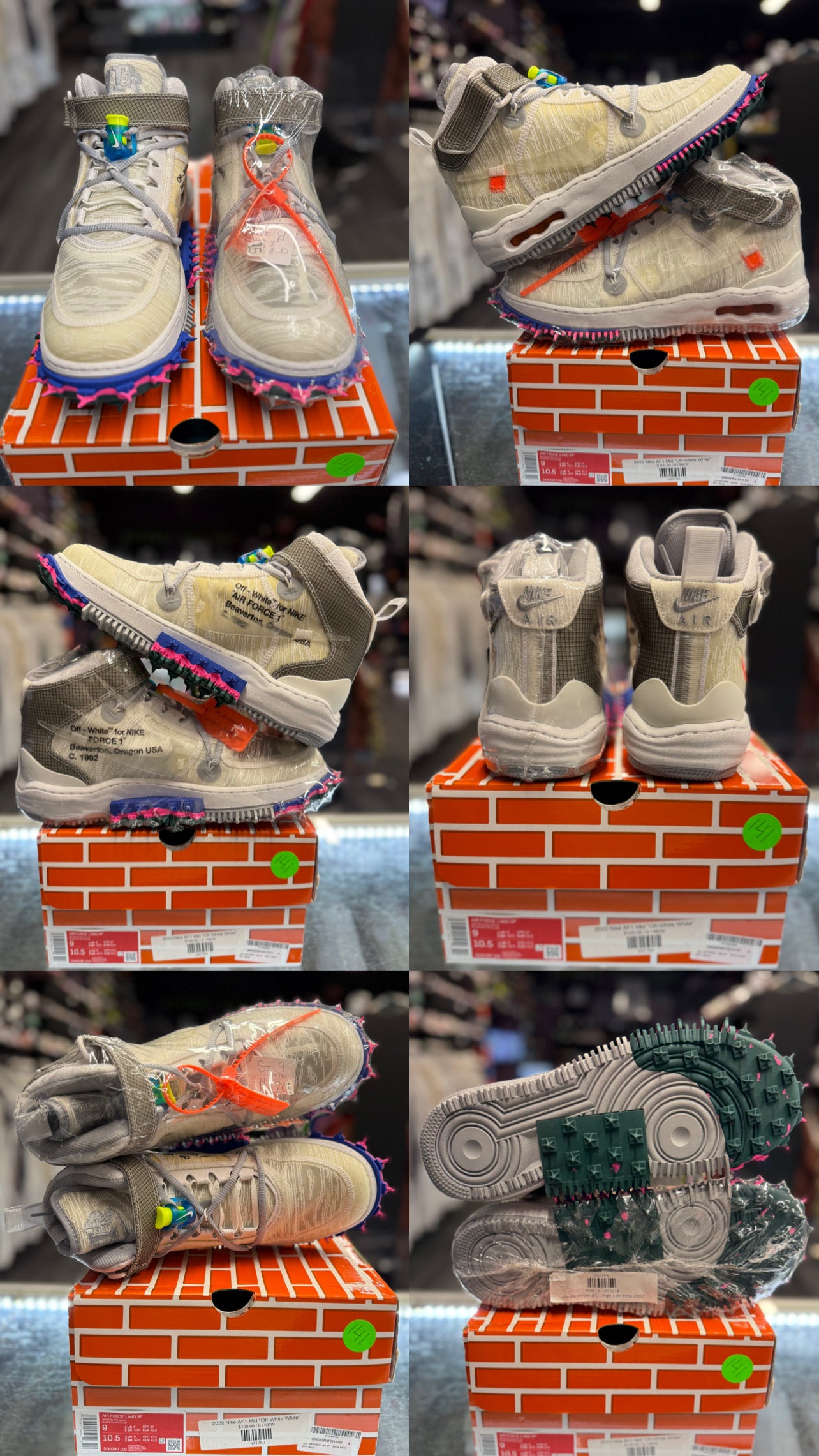 2022 Nike Air Force 1 Mid "Off-White White"