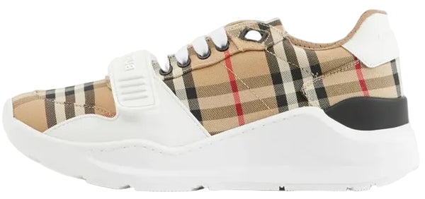 Burberry Check Leather Sneaker "Beige"