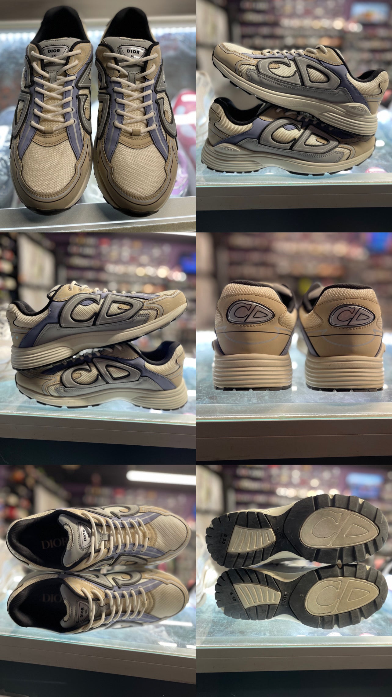 Christian Dior B30 "Beige/Blue"