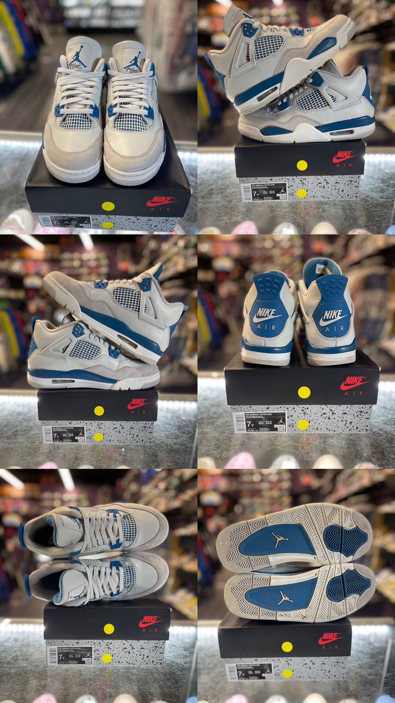 2024 Air Jordan Retro 4 "Military Blue" (GS)