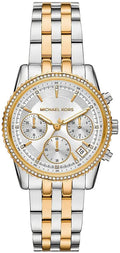 Michael Kors Hutton Watch Striking Two-Tone Stainless Steel