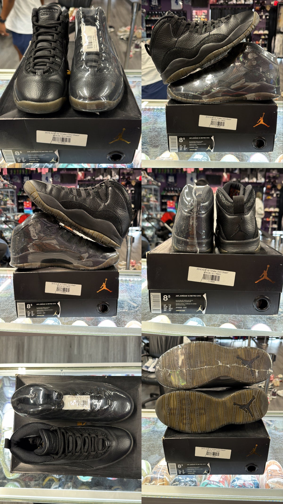 2016 Air Jordan Retro 10 "Drake OVO Black"