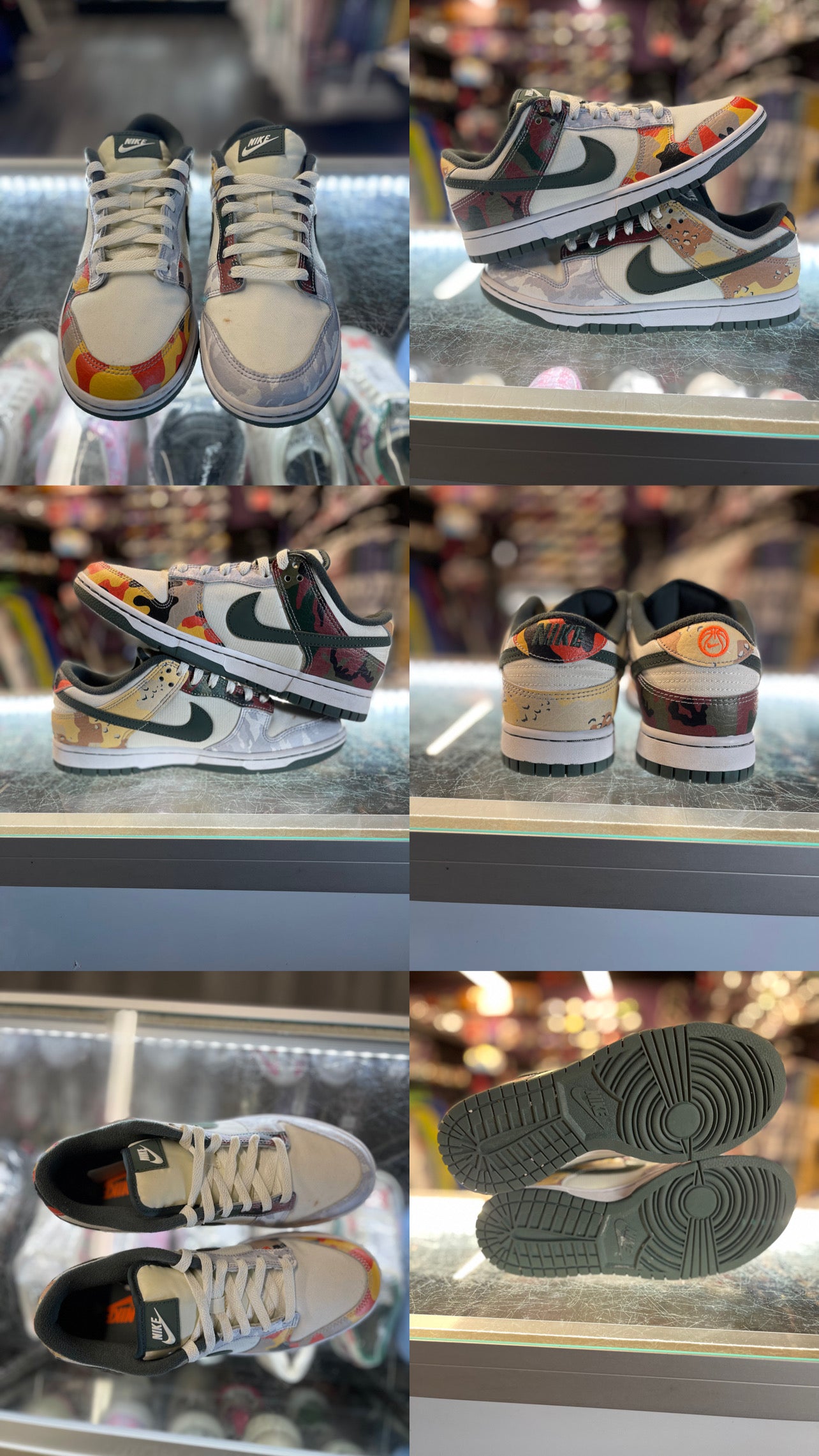 2021 Nike Dunk Low "Sail Multi-Camo"
