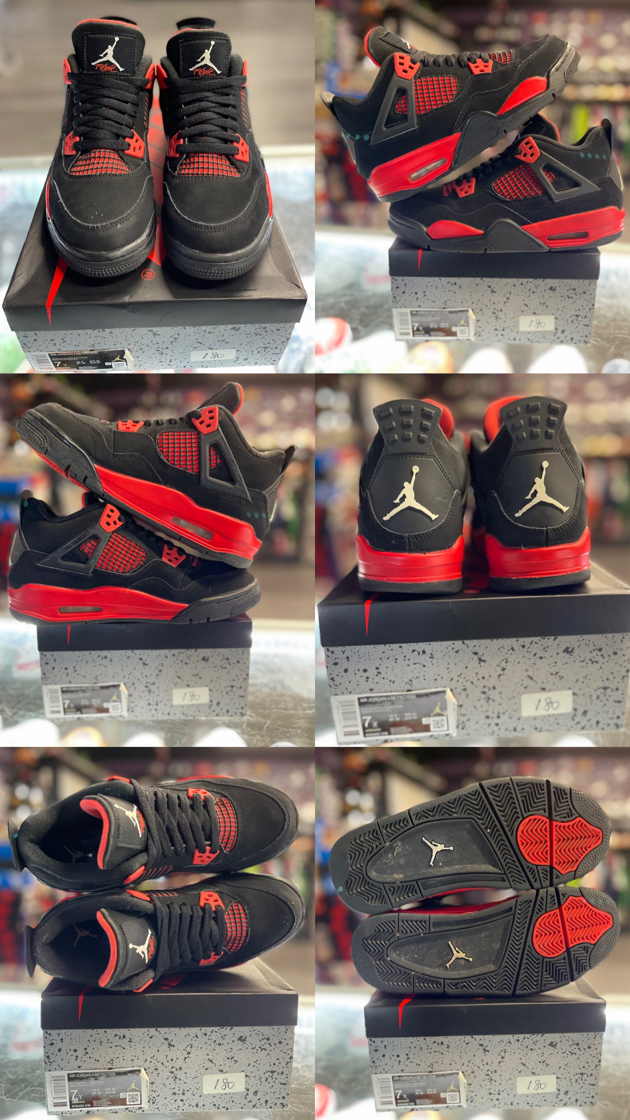 2022 Air Jordan Retro 4 "Red Thunder" (GS)