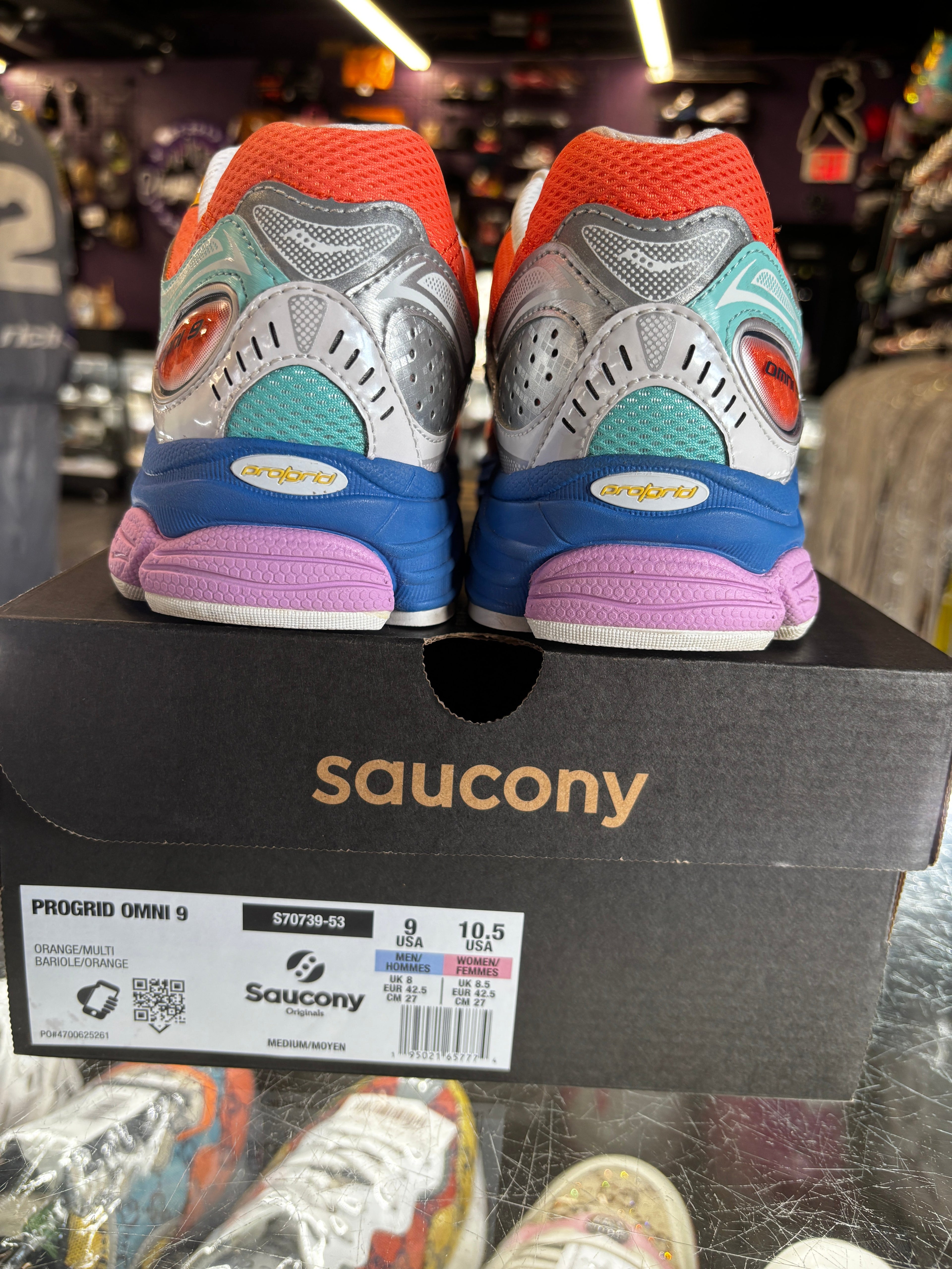 2025 Saucony Progrid Omni 9 "Orange/Multi Color"