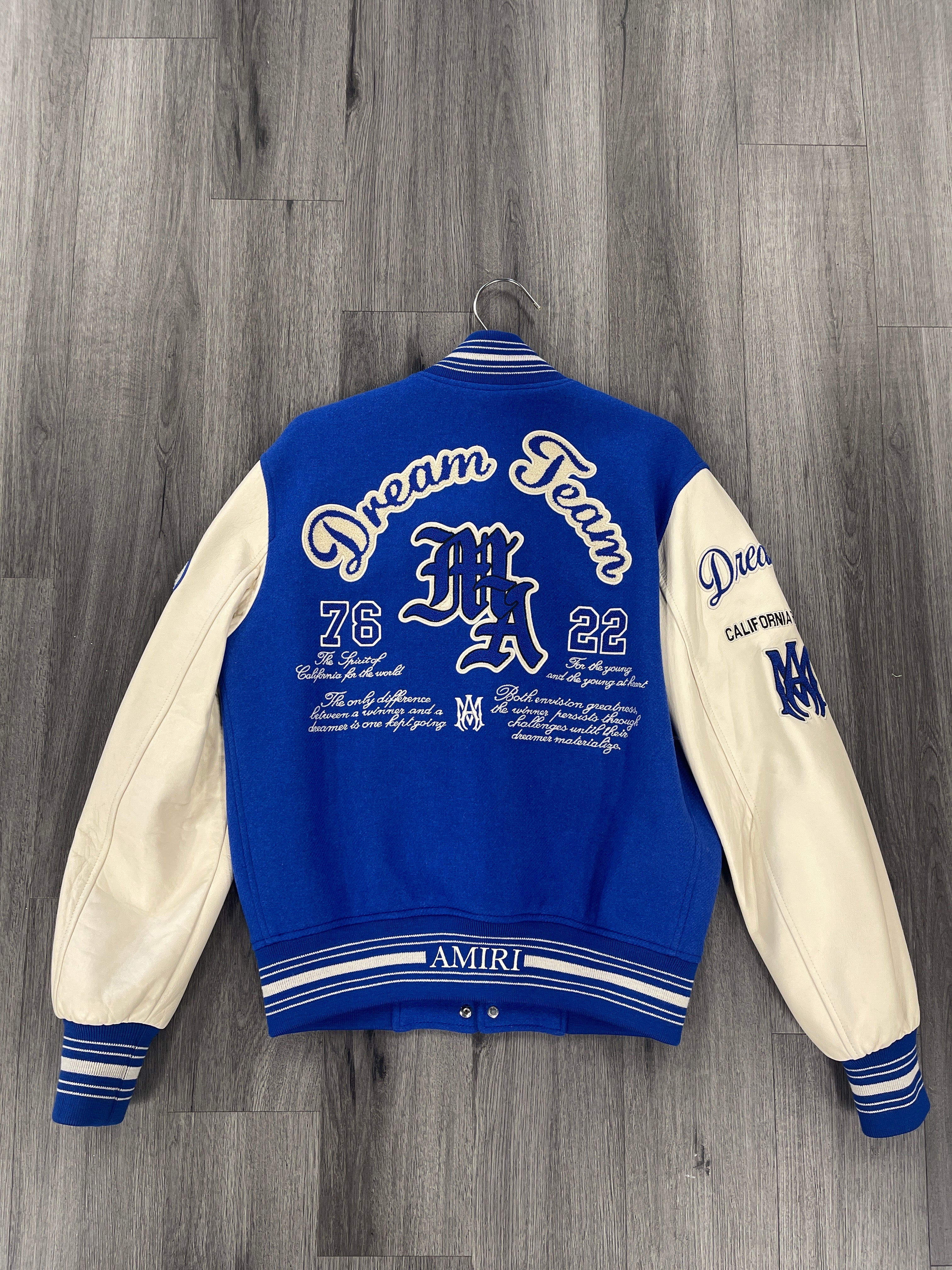 Amiri Dream Team Varsity Jacket "Blue/White"