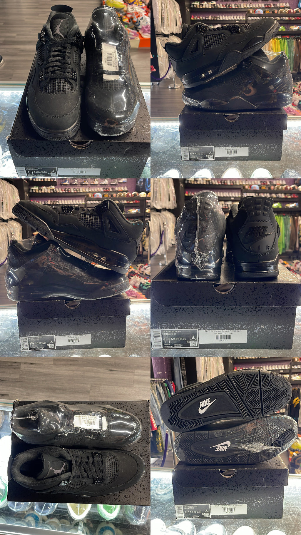 2025 Air Jordan Retro 4 "Black Cat"