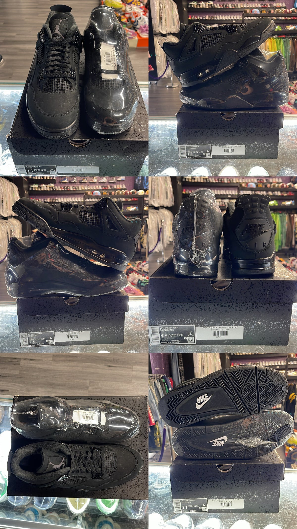 2025 Air Jordan Retro 4 "Black Cat"