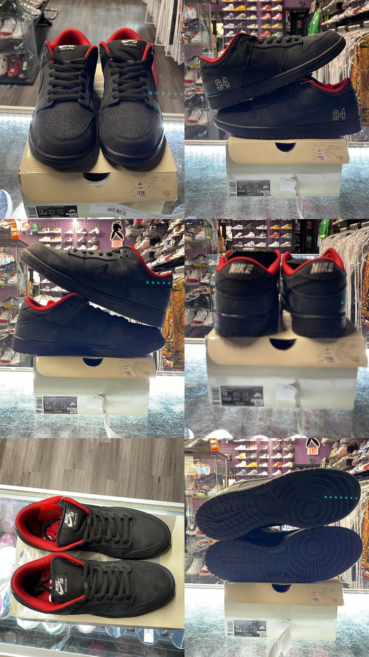 2025 Nike SB Dunk Low "Supreme 94 Black"
