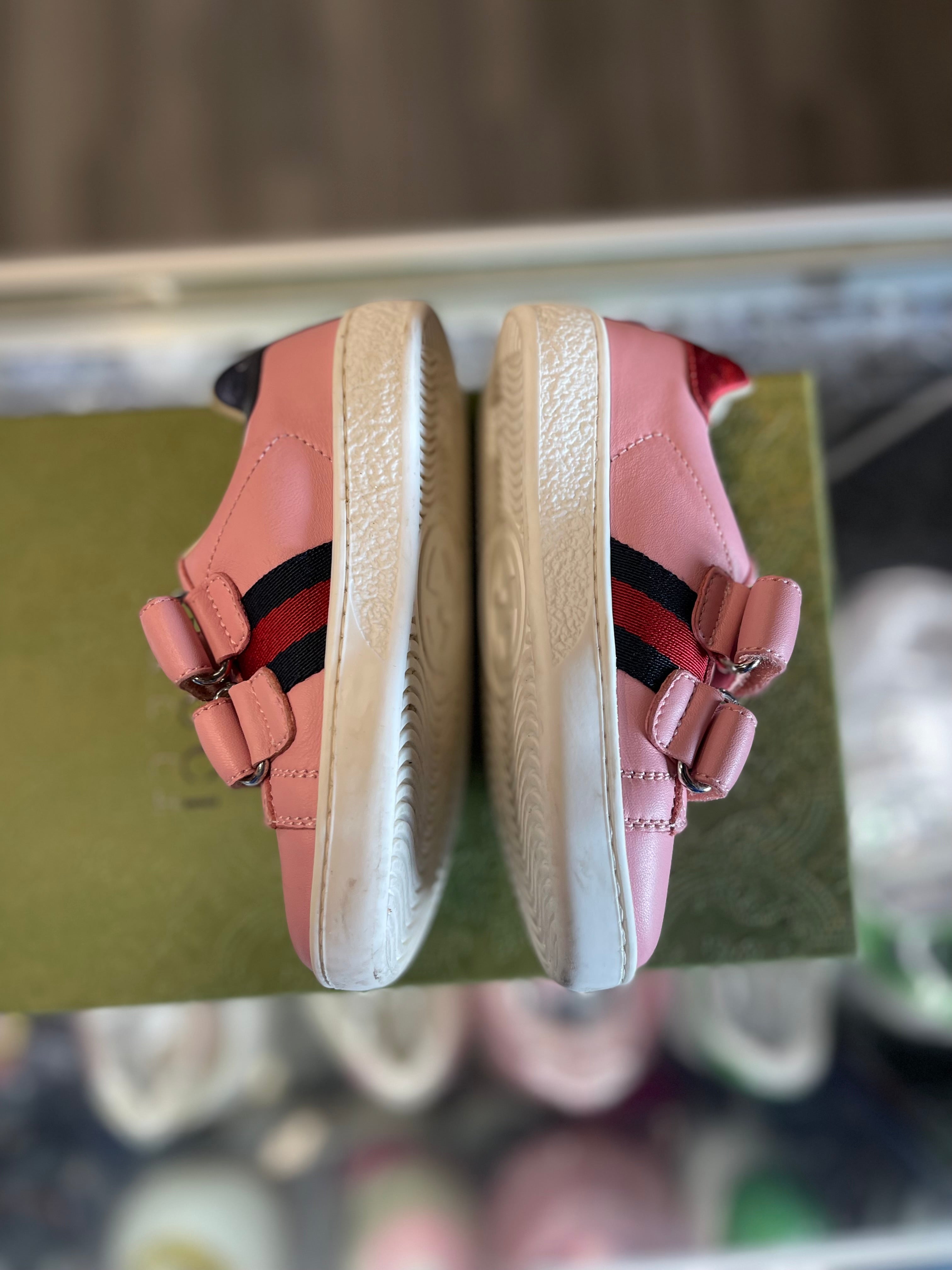 Gucci Ace Low "Pink Leather Velcro" (TD)