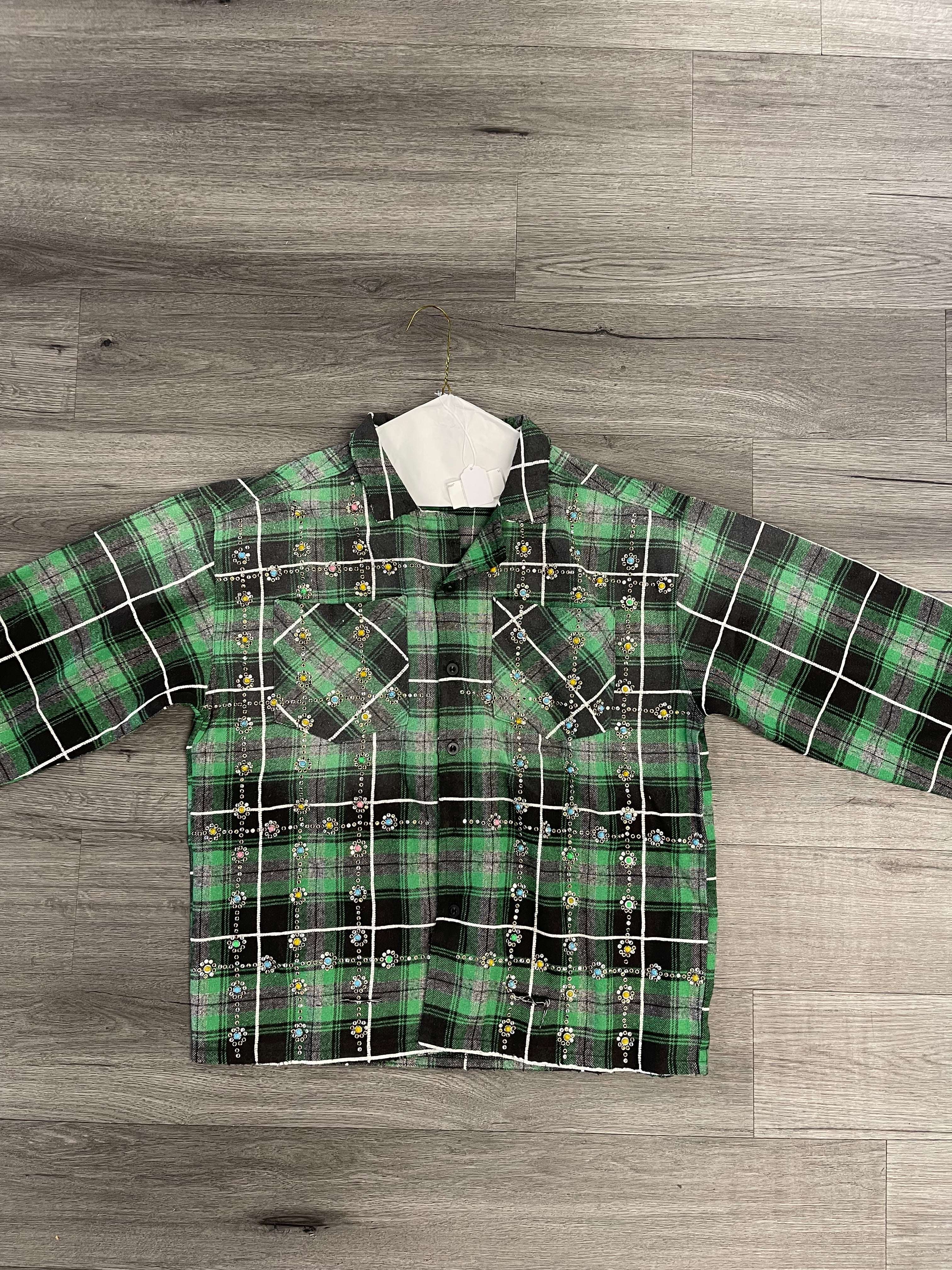 Valley Dreams Grinch Gem Flannel "Green"