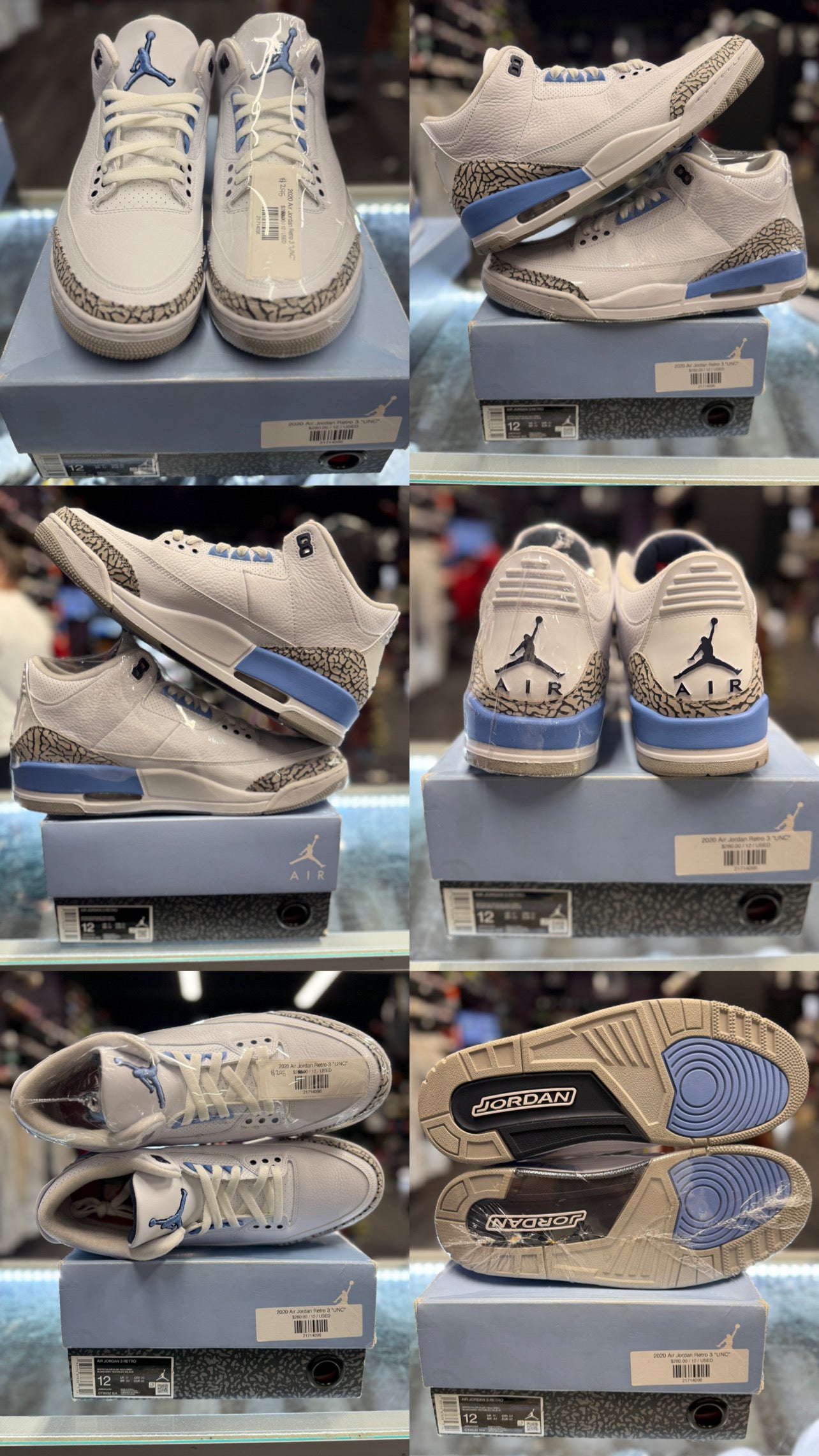 2020 Air Jordan Retro 3 "UNC"