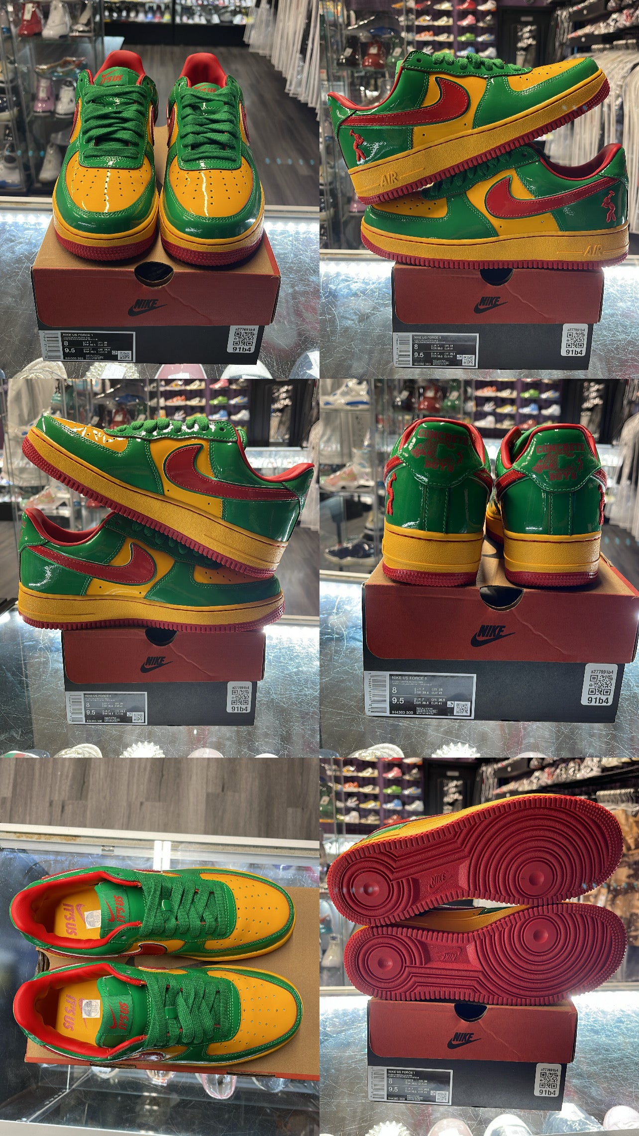 2025 Nike Air Force 1 Low "Lil Yatchy Concrete Cowboys Lucky Green"