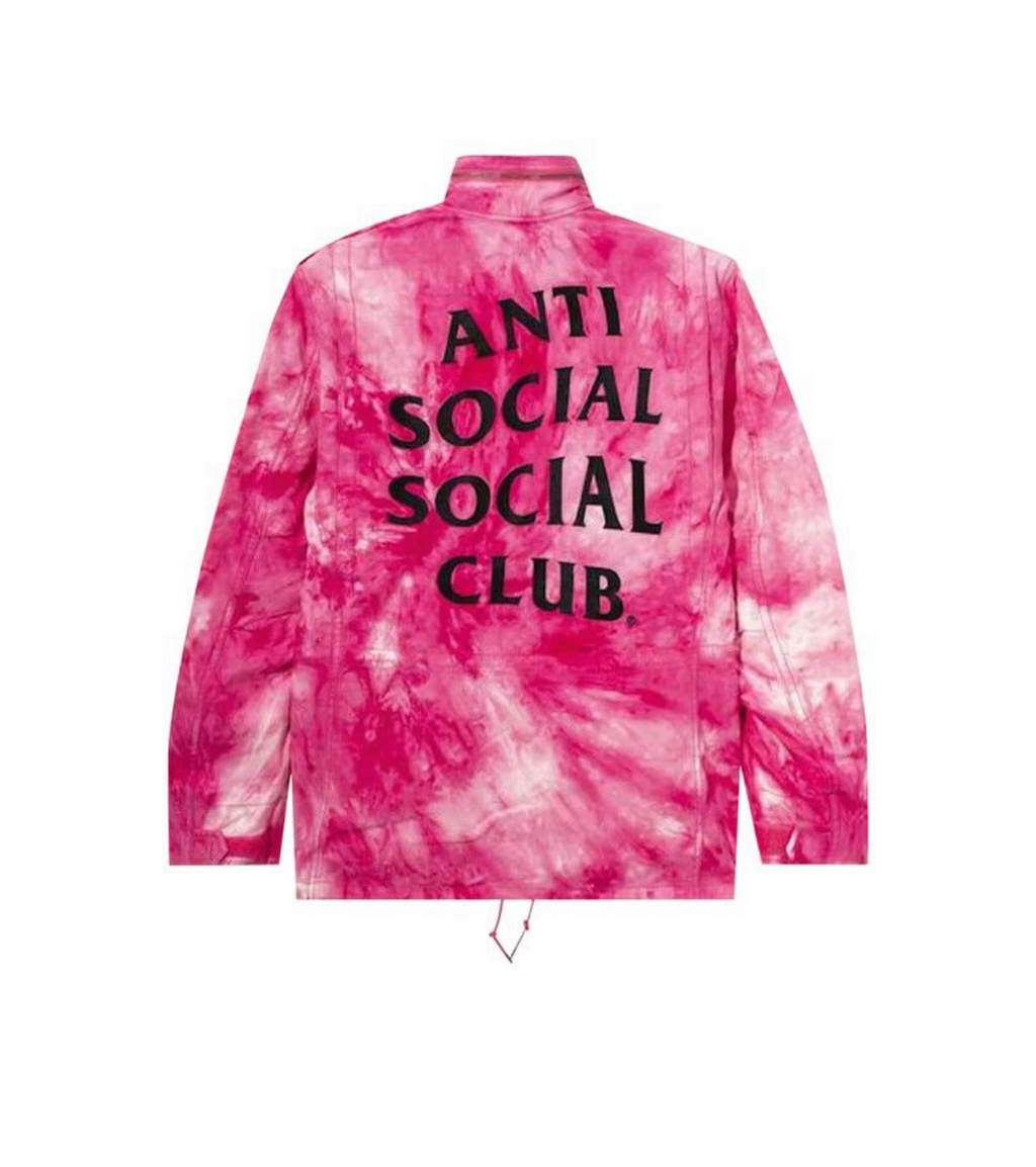 Anti Social Club X Alpha Industries M65 Jacket "Tie Dye Pink"