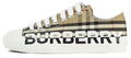 Burberry Logo Print Vintage Check Cotton Sneaker "Beige"