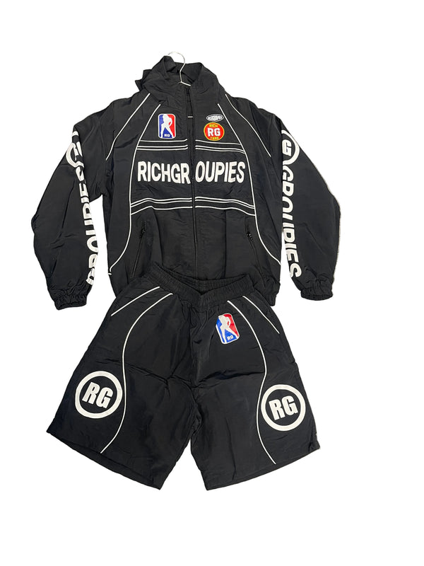 Rich Groupies Short Sets Raceway  "Black"