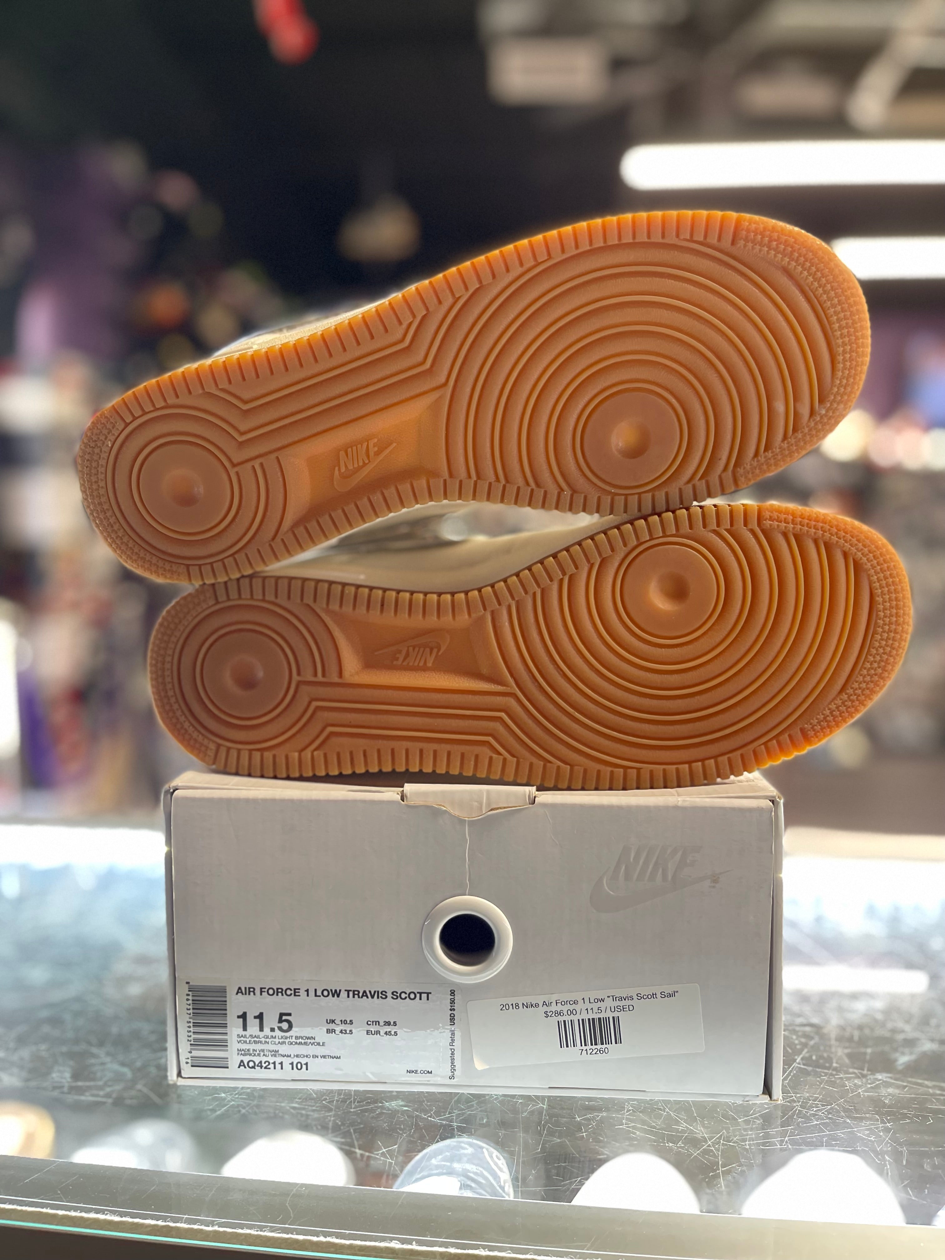 2018 Nike Air Force 1 Low "Travis Scott Sail"