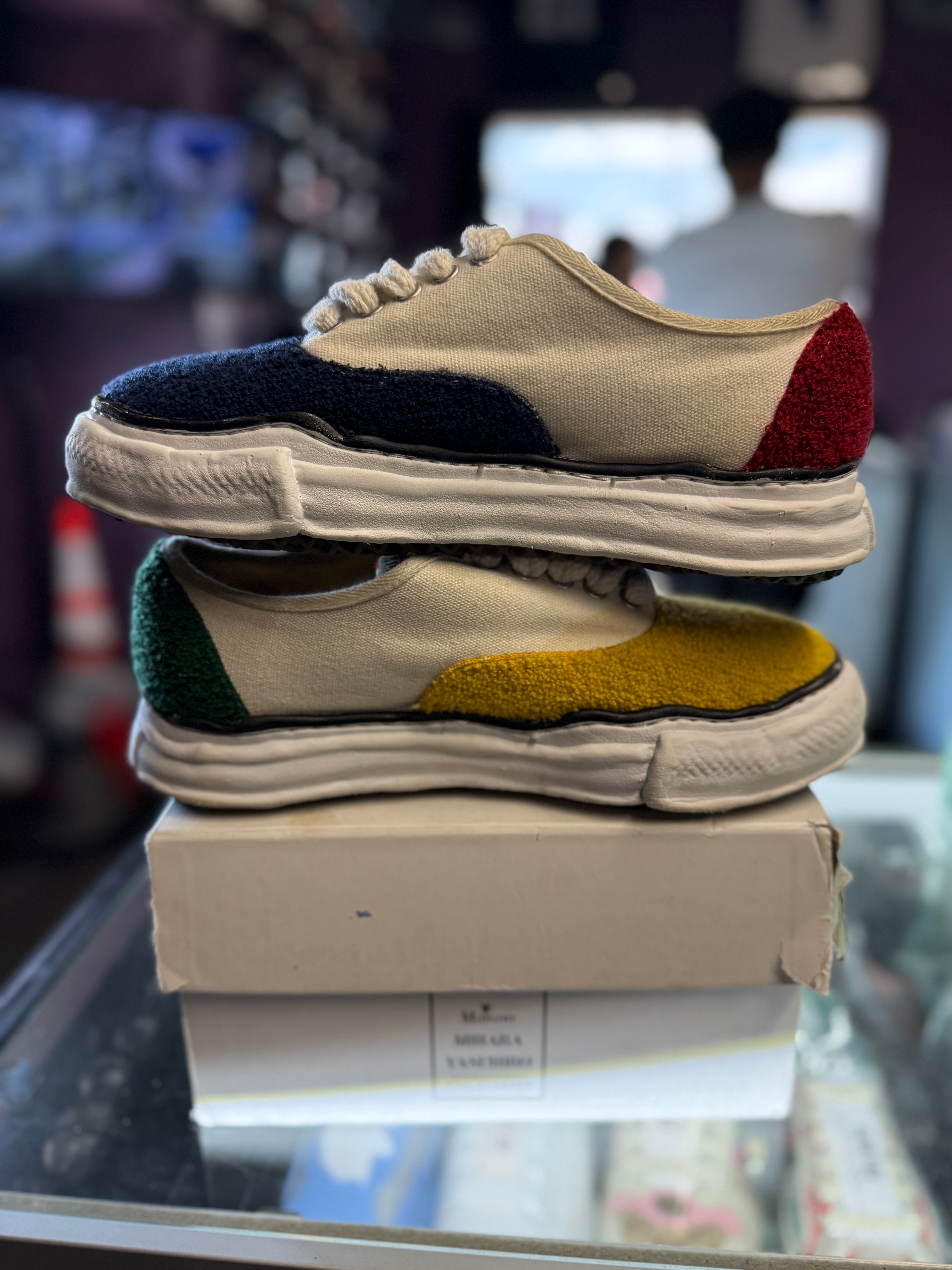 Maison Mihara Yasuhiro Baker OG Sole Canvas Low "Multicolor"