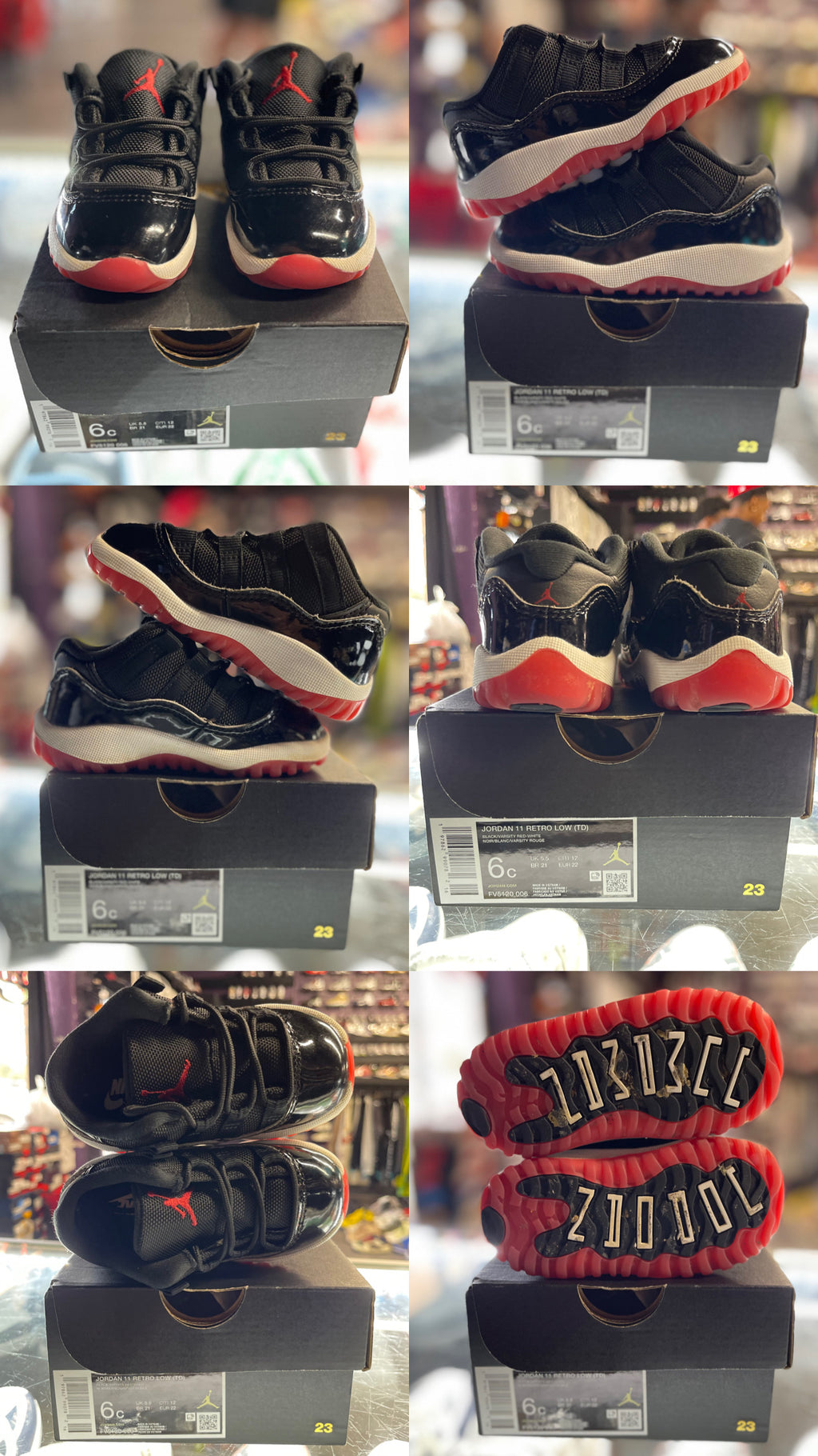 2025 Air Jordan Retro 11 Low "Bred" (TD)