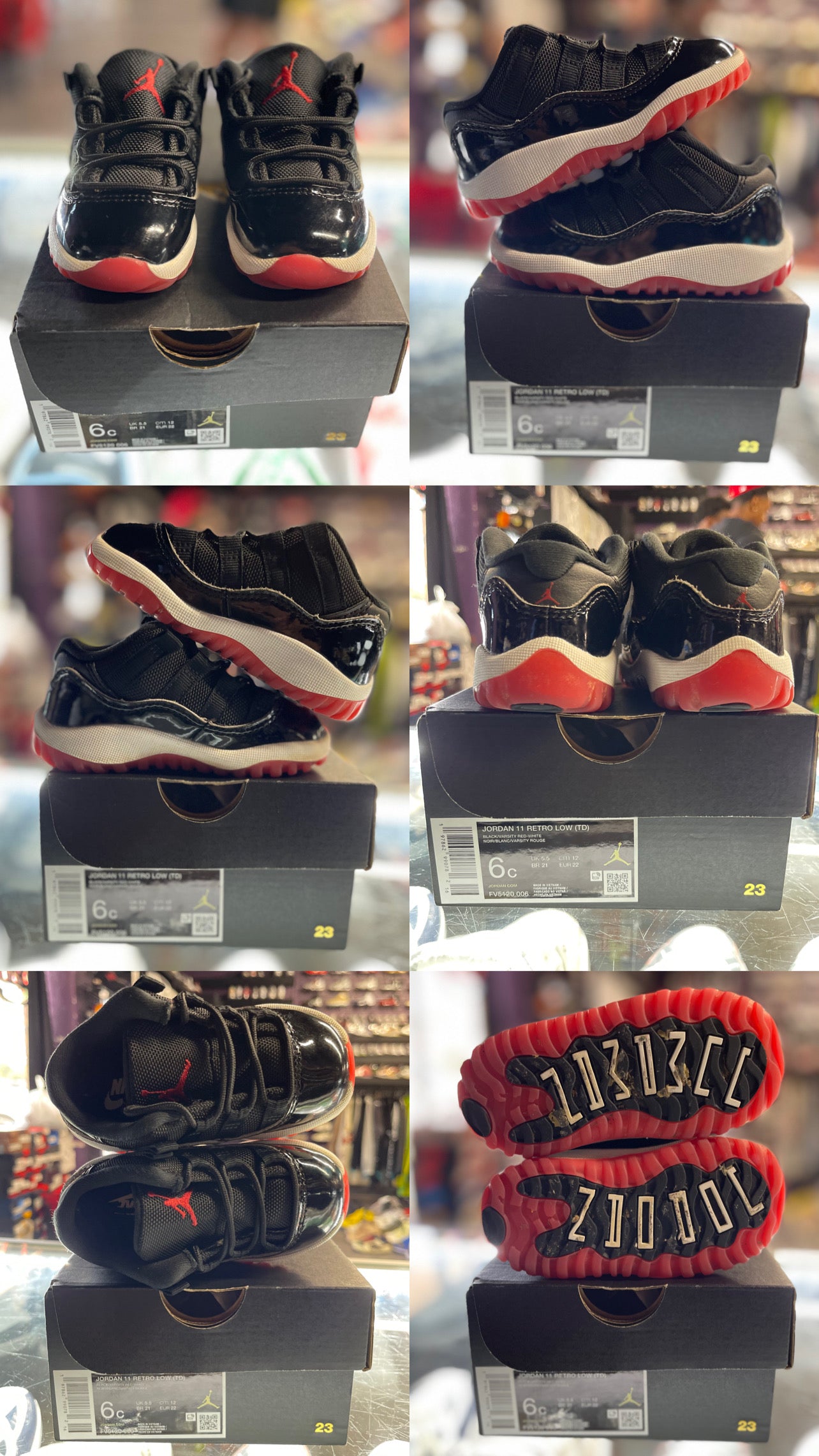2025 Air Jordan Retro 11 Low "Bred" (TD)
