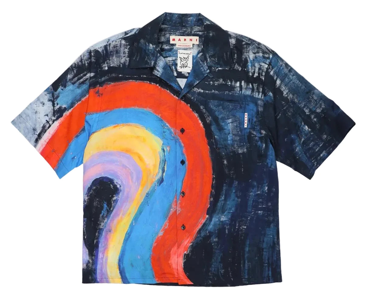 Marni Rainbow Bowling Shirt