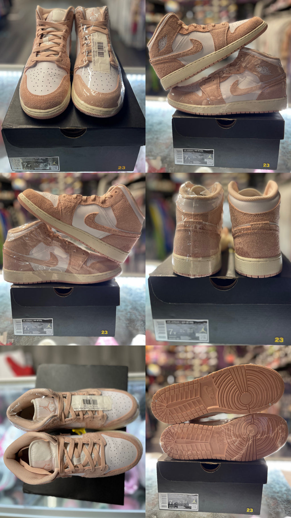 2024 Air Jordan Mid 1 "Legend Pink" (GS)