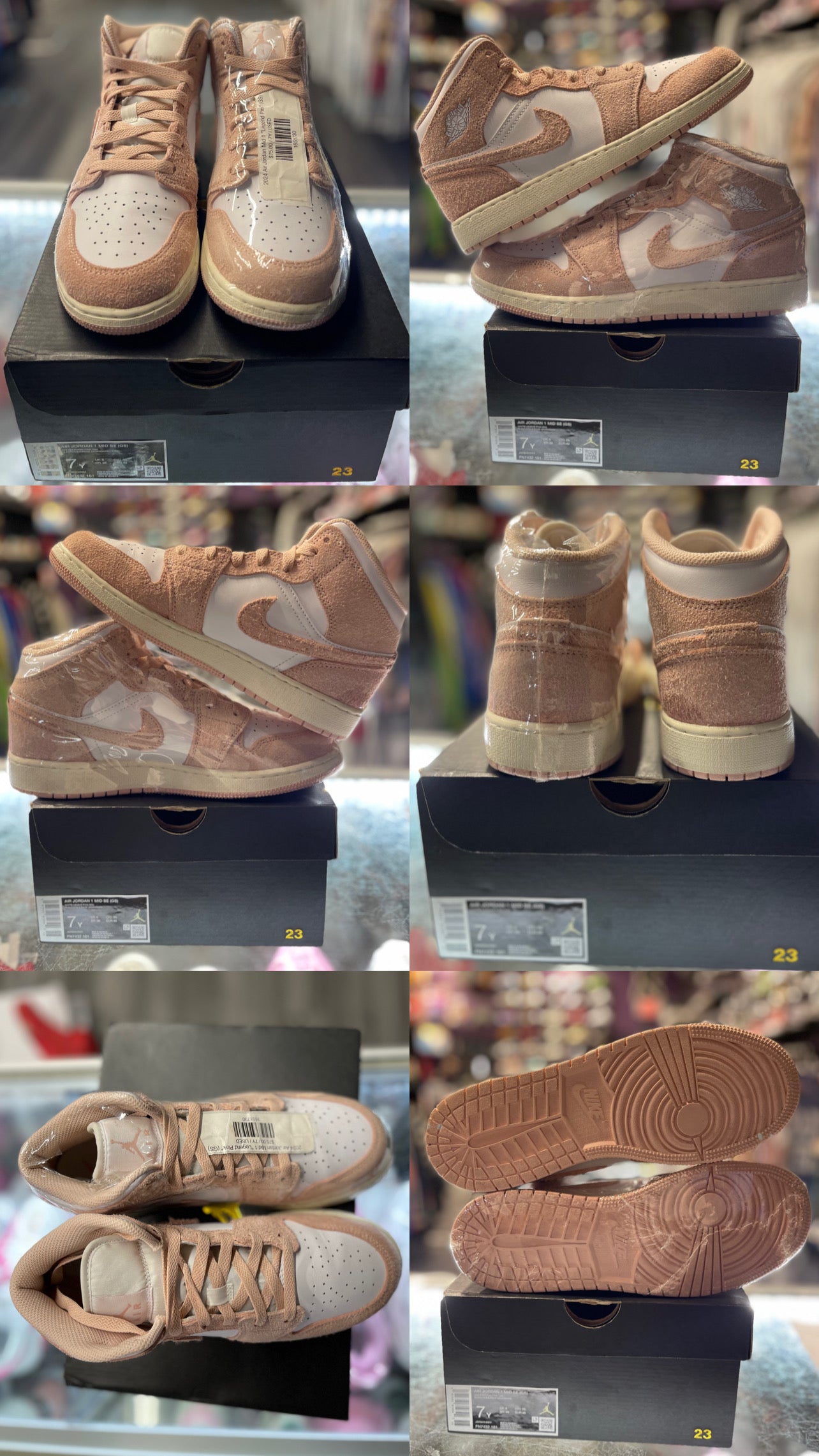 2024 Air Jordan Mid 1 "Legend Pink" (GS)