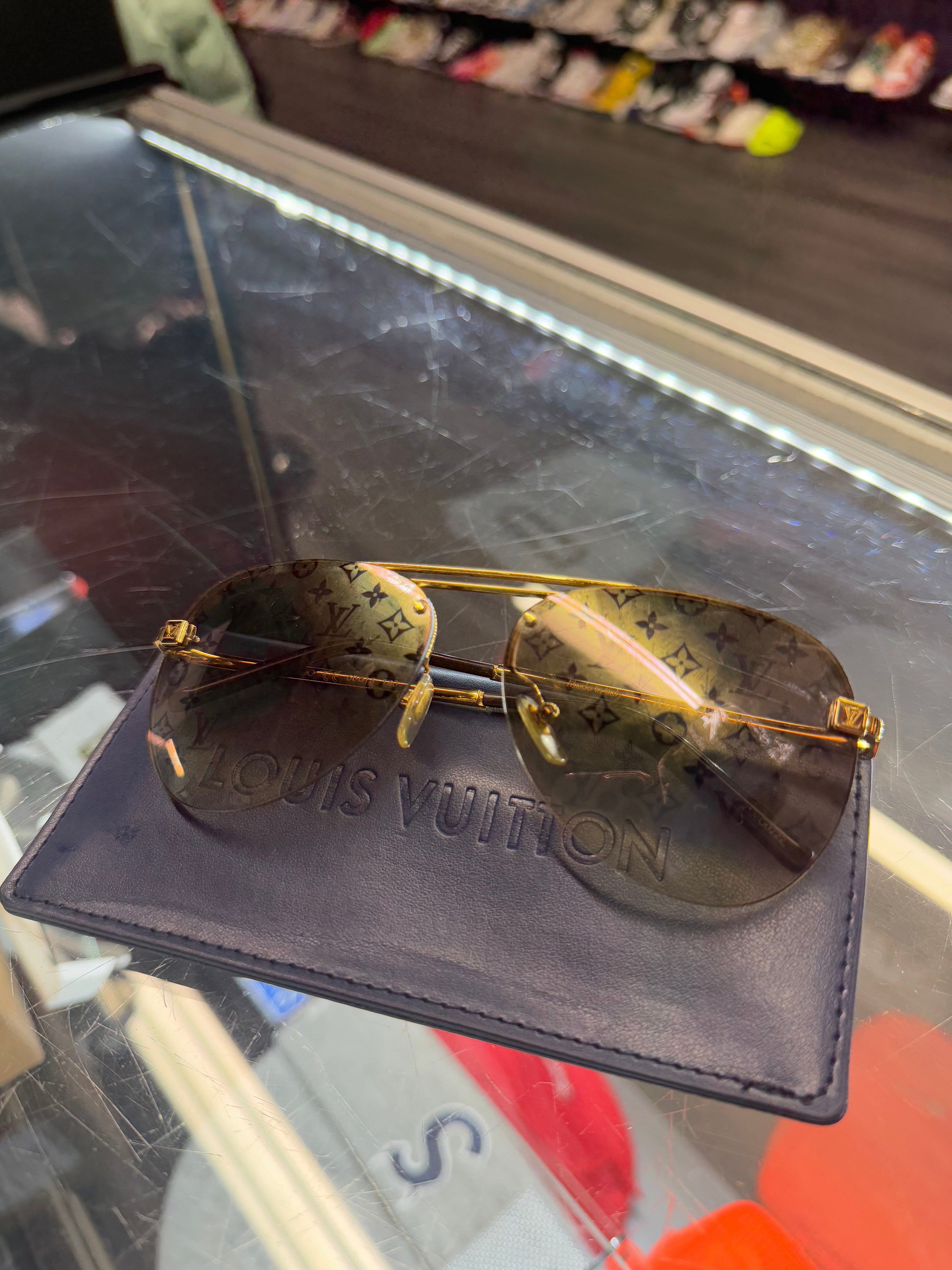 Louis Vuitton Gold Monogram Sunglasses