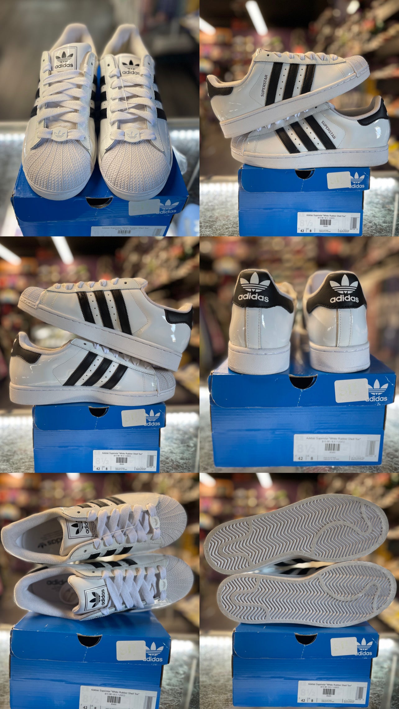 Adidas Superstar "White Rubber Shell Toe"