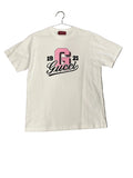 Gucci White Logo Letter Print Cotton Tee